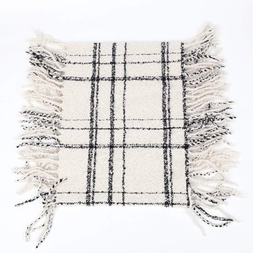 Infinity Scarf Winter Double-Layer Neck Warmer Knit Fleece Lined Circle Loop Scarves