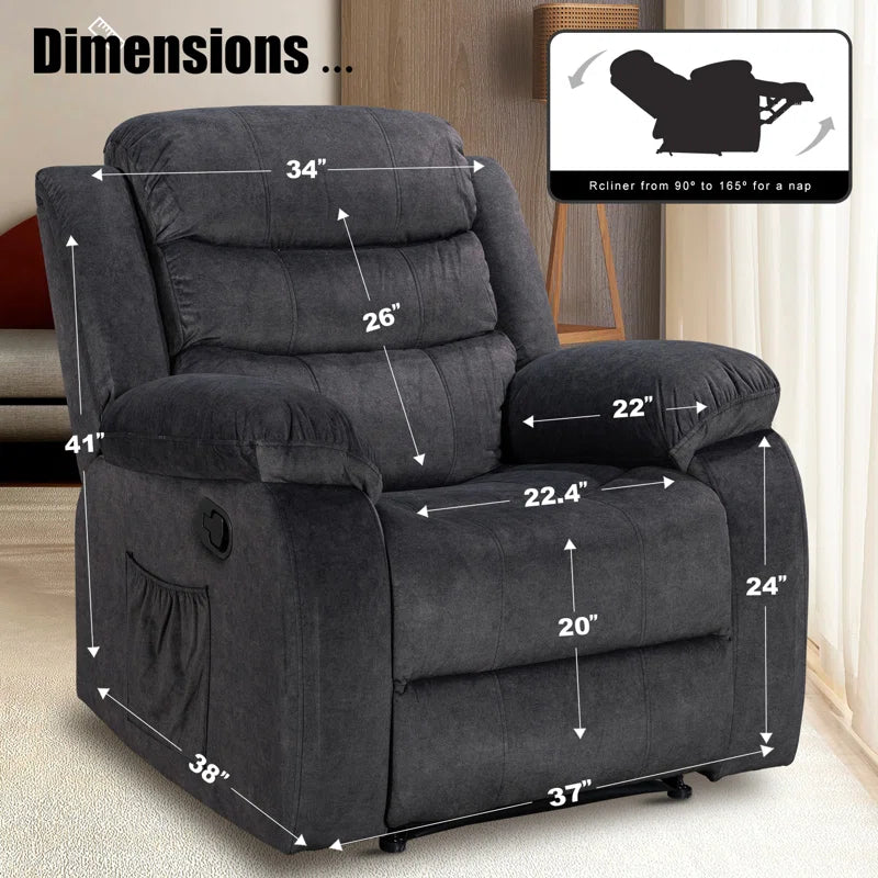 Kokal Recliner Chair with Massage and Heat Functions