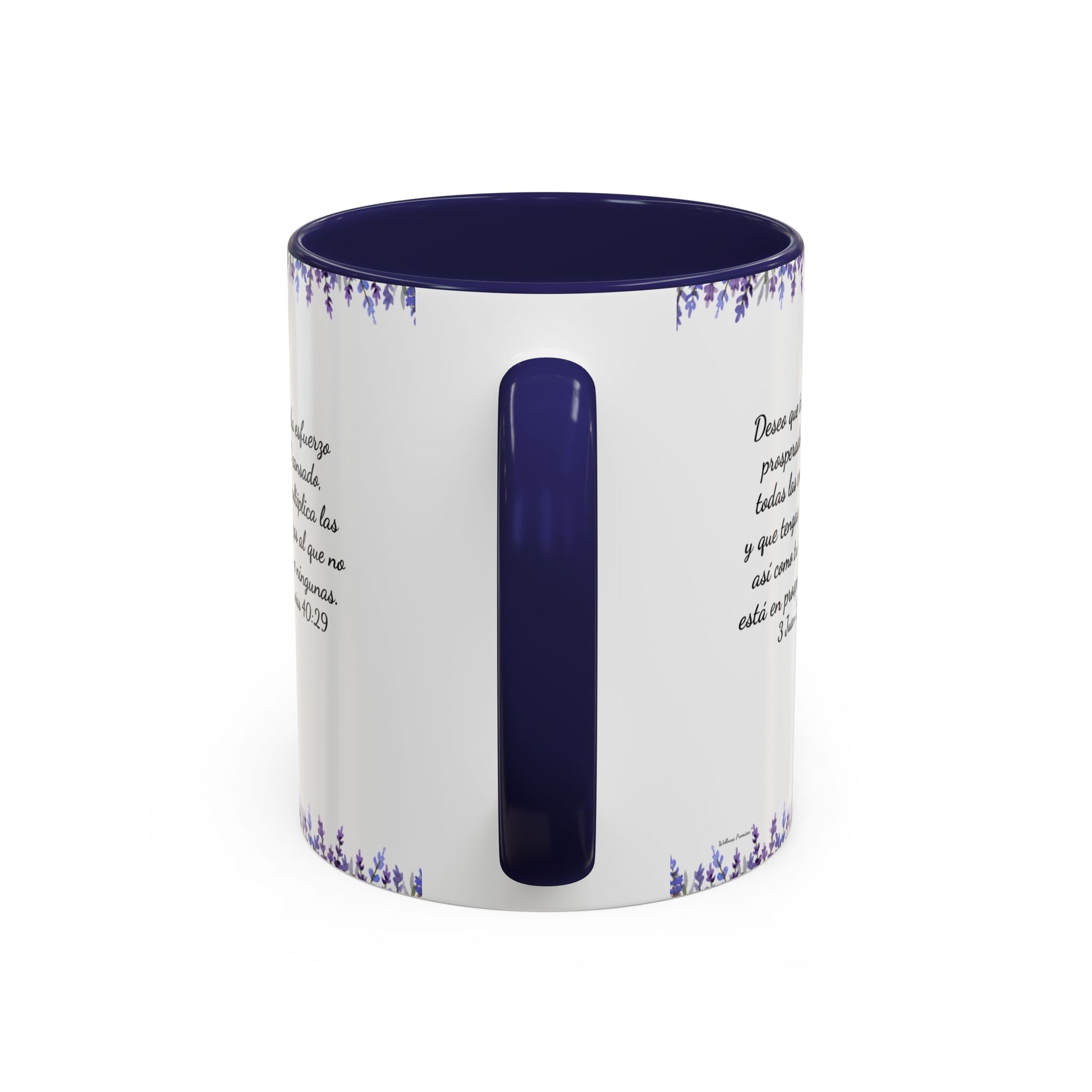 Slow-Living Calm Reading Corner Accent Coffee Mug — "Rinconcito Calma" Lavender Christian Gift (11/15oz)