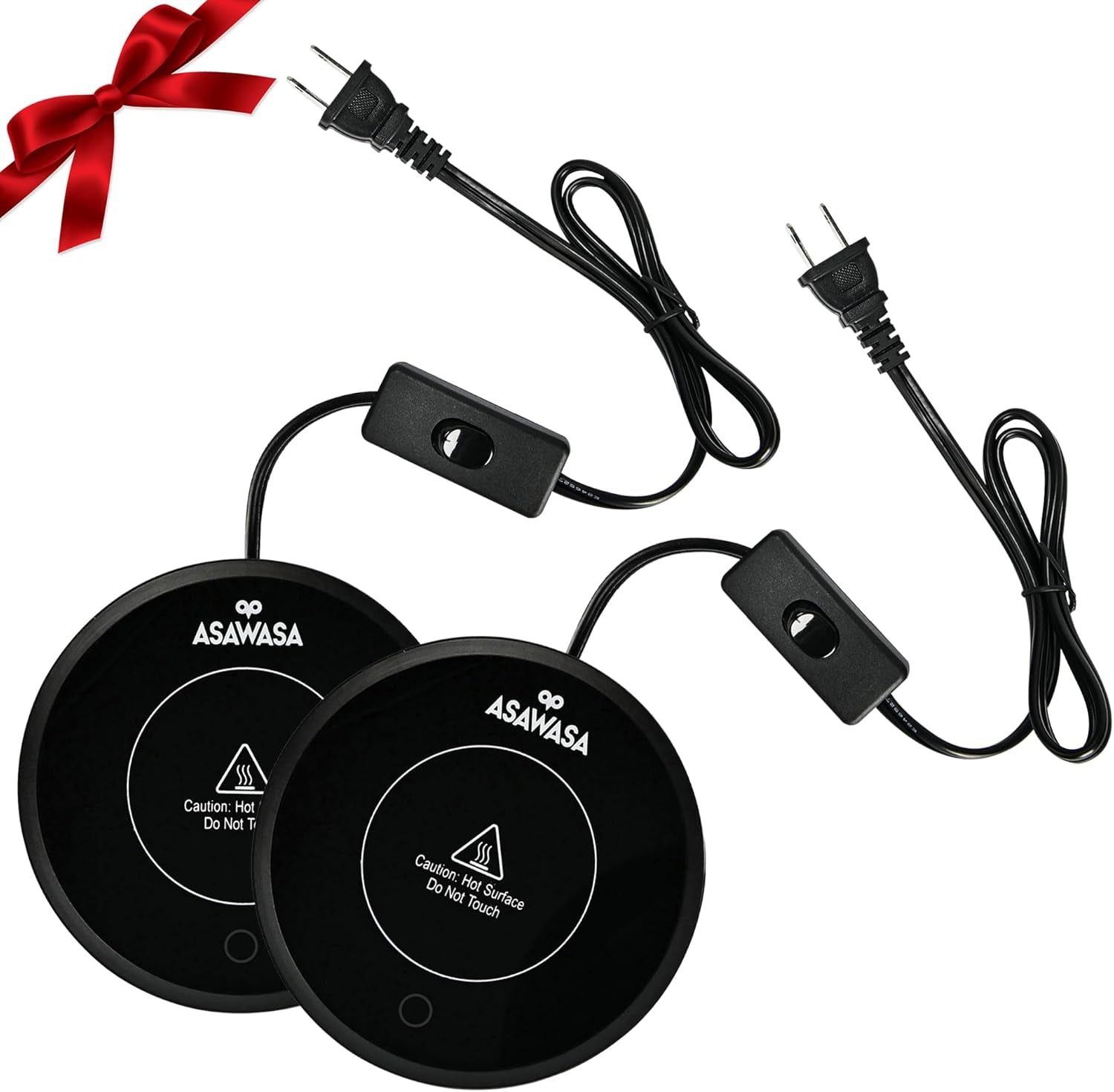 2-Piece Smart Candle Warmer Set for Large Jars and Coffee Mugs with Gravity Switch Auto Shut-On/Off, Ensures Safe Aroma Release and Maintains Beverage Warmth, Ideal Gift Option