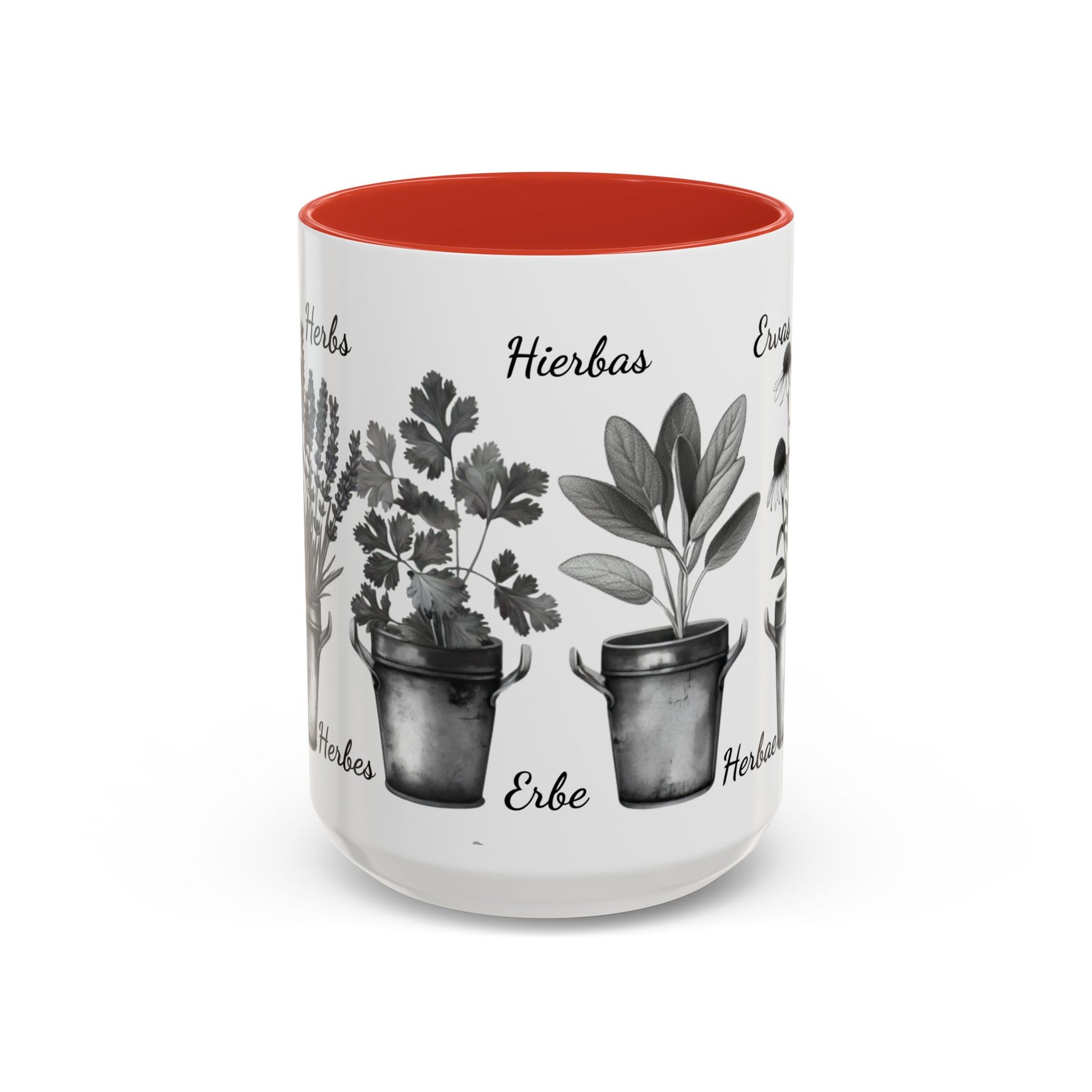 Herb Garden Accent Coffee Mug (Black & White Design) - Green Handle, Botanical Print, Perfect Gift for Plant Lovers, Housewarming, Kitchen Decor, Mother's [...]