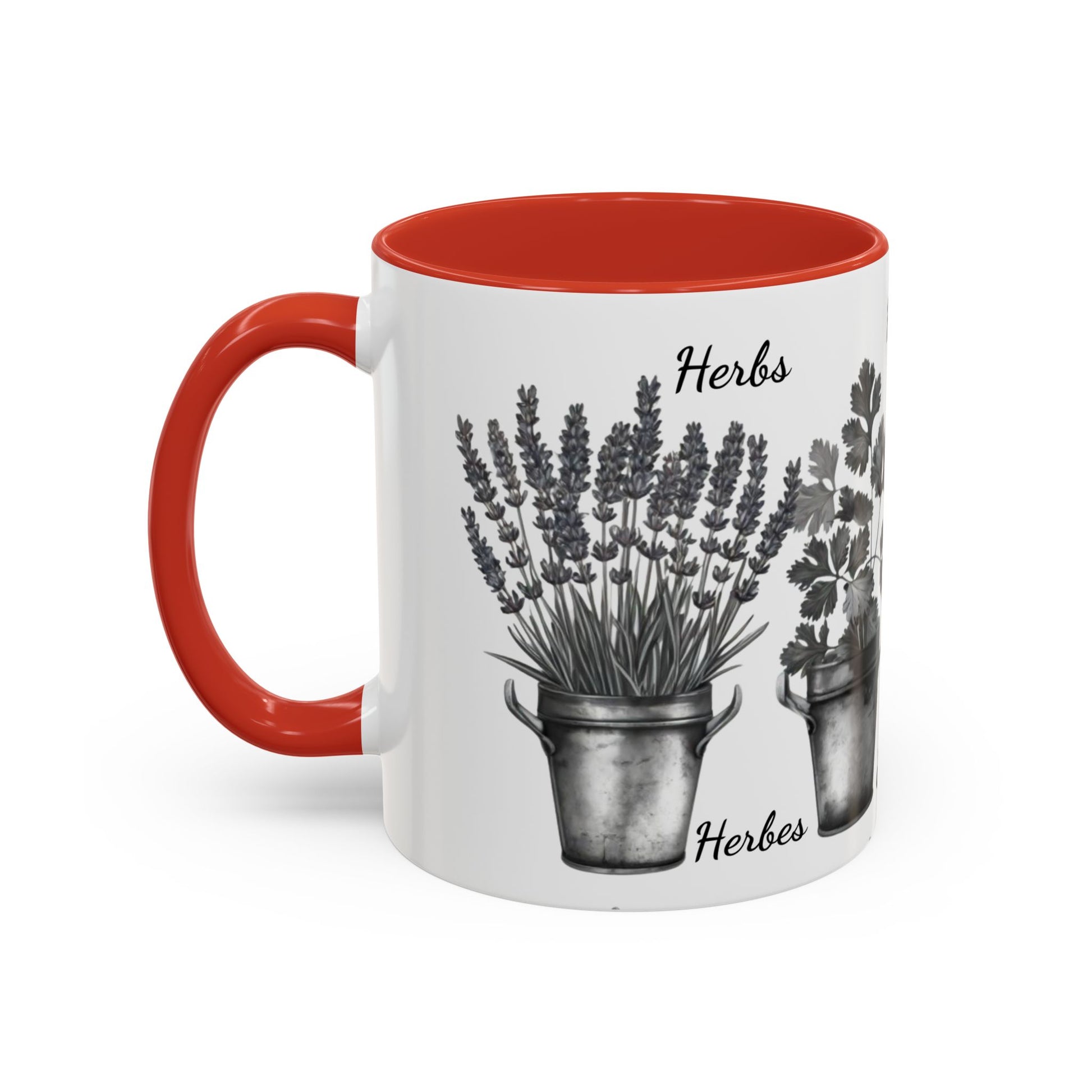Herb Garden Accent Coffee Mug (Black & White Design) - Green Handle, Botanical Print, Perfect Gift for Plant Lovers, Housewarming, Kitchen Decor, Mother's [...]