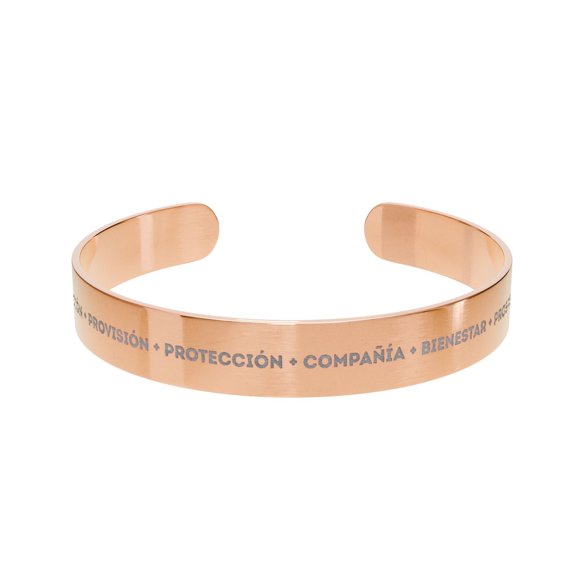 Bracelete "6 Promesas" Engraved Cuff Bracelet