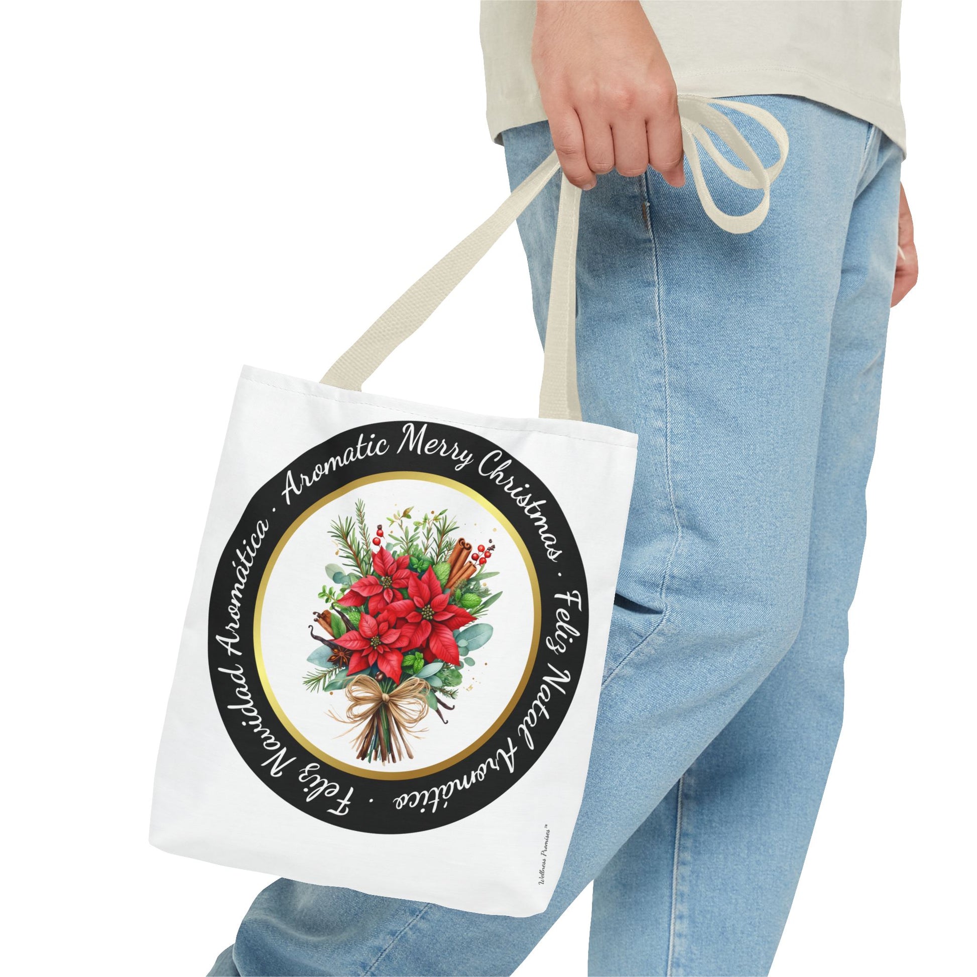 Christmas Herbal Tote Bag in 3 Languages