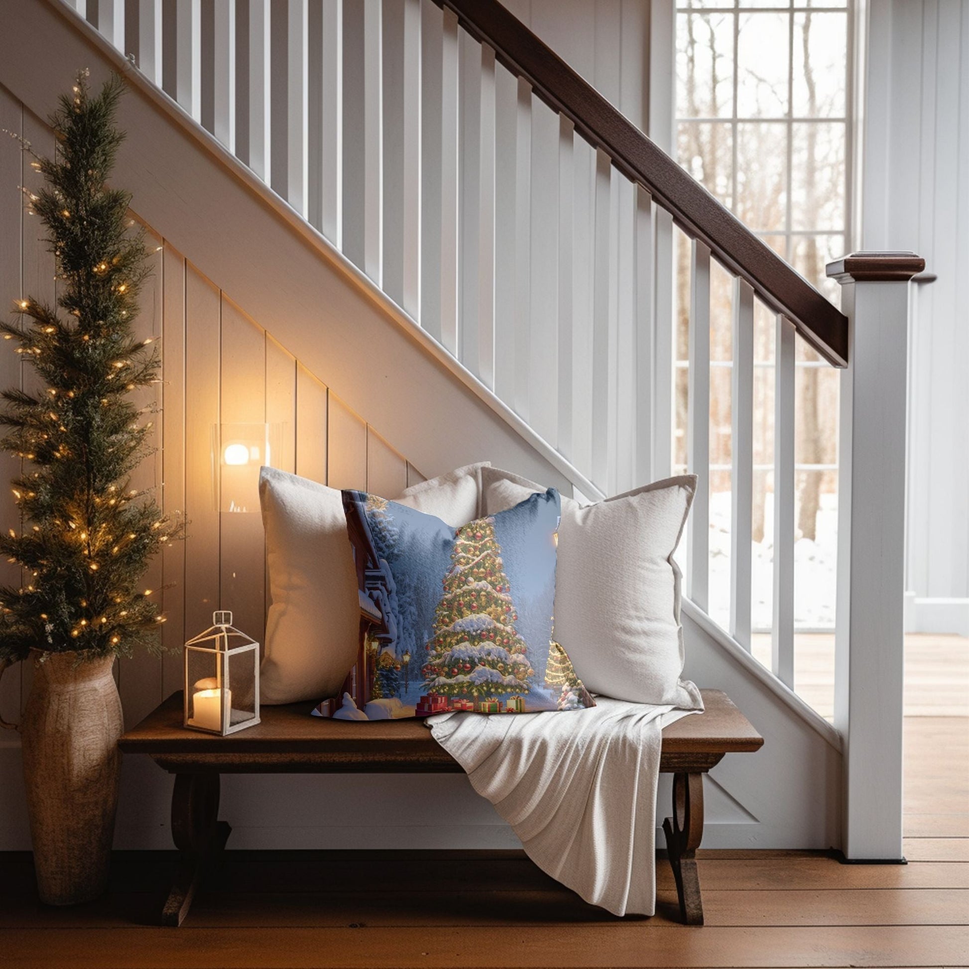 Christmas Tree Throw Pillow for Holiday Decor | Homeezone