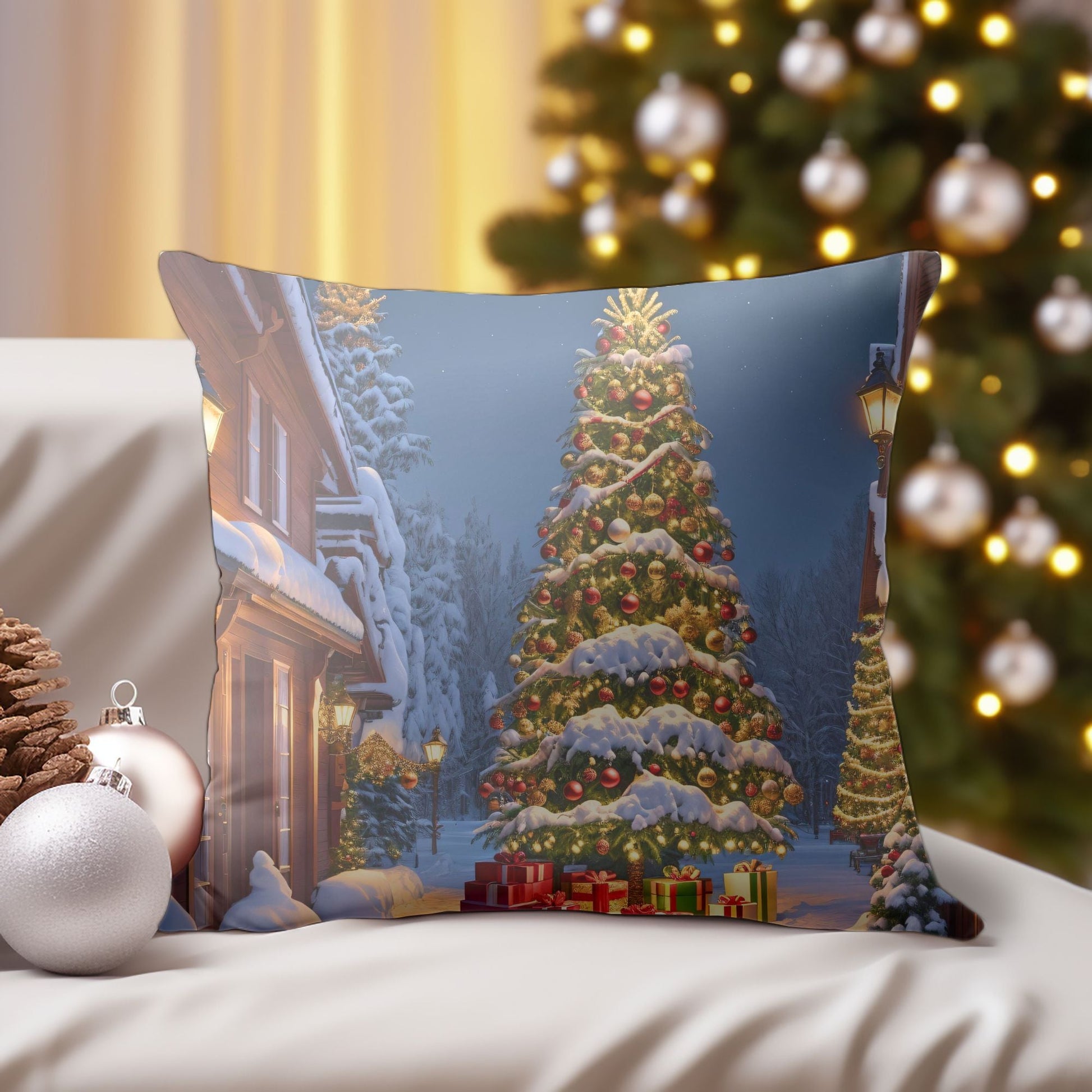 Christmas Tree Throw Pillow for Holiday Decor | Homeezone