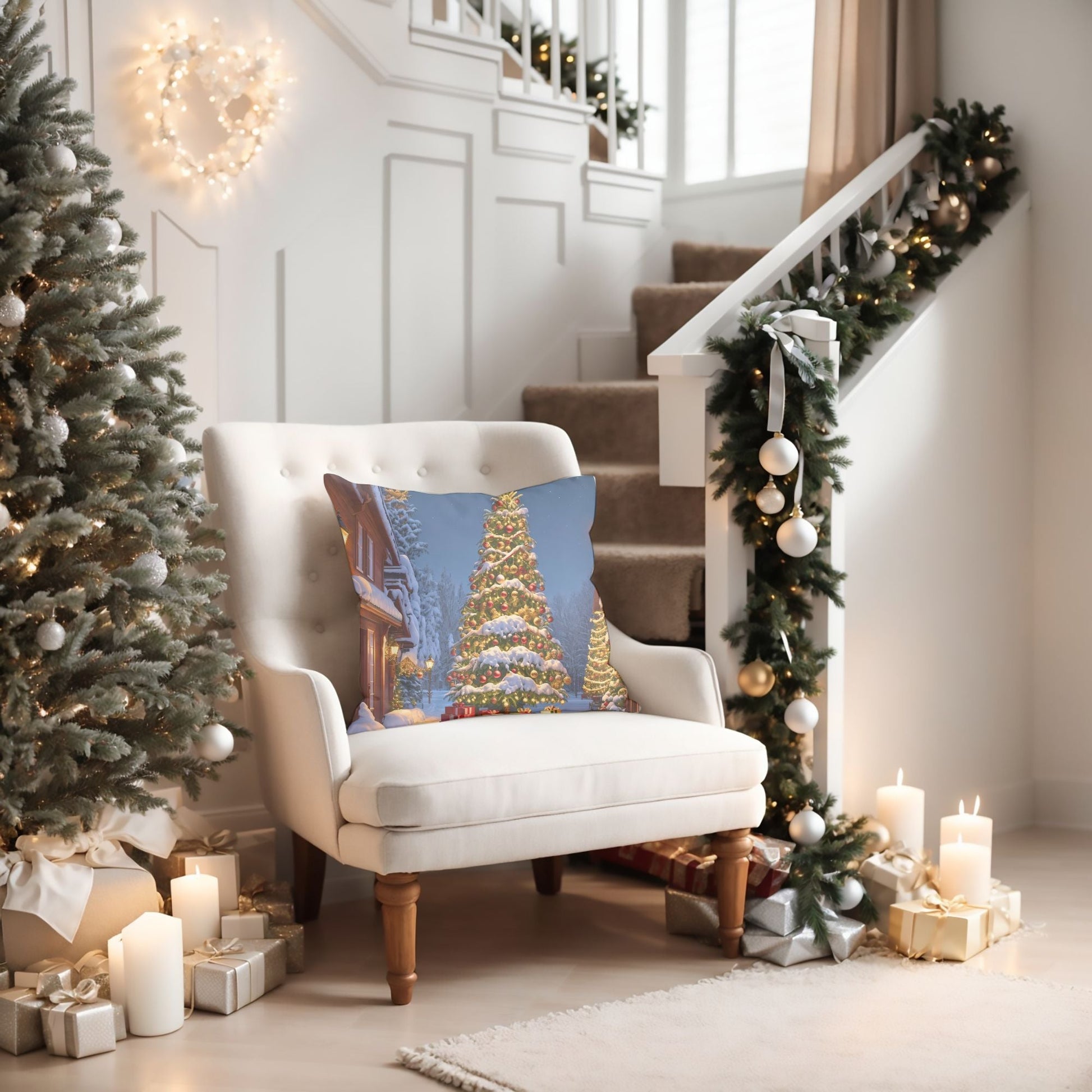 Christmas Tree Throw Pillow for Holiday Decor | Homeezone