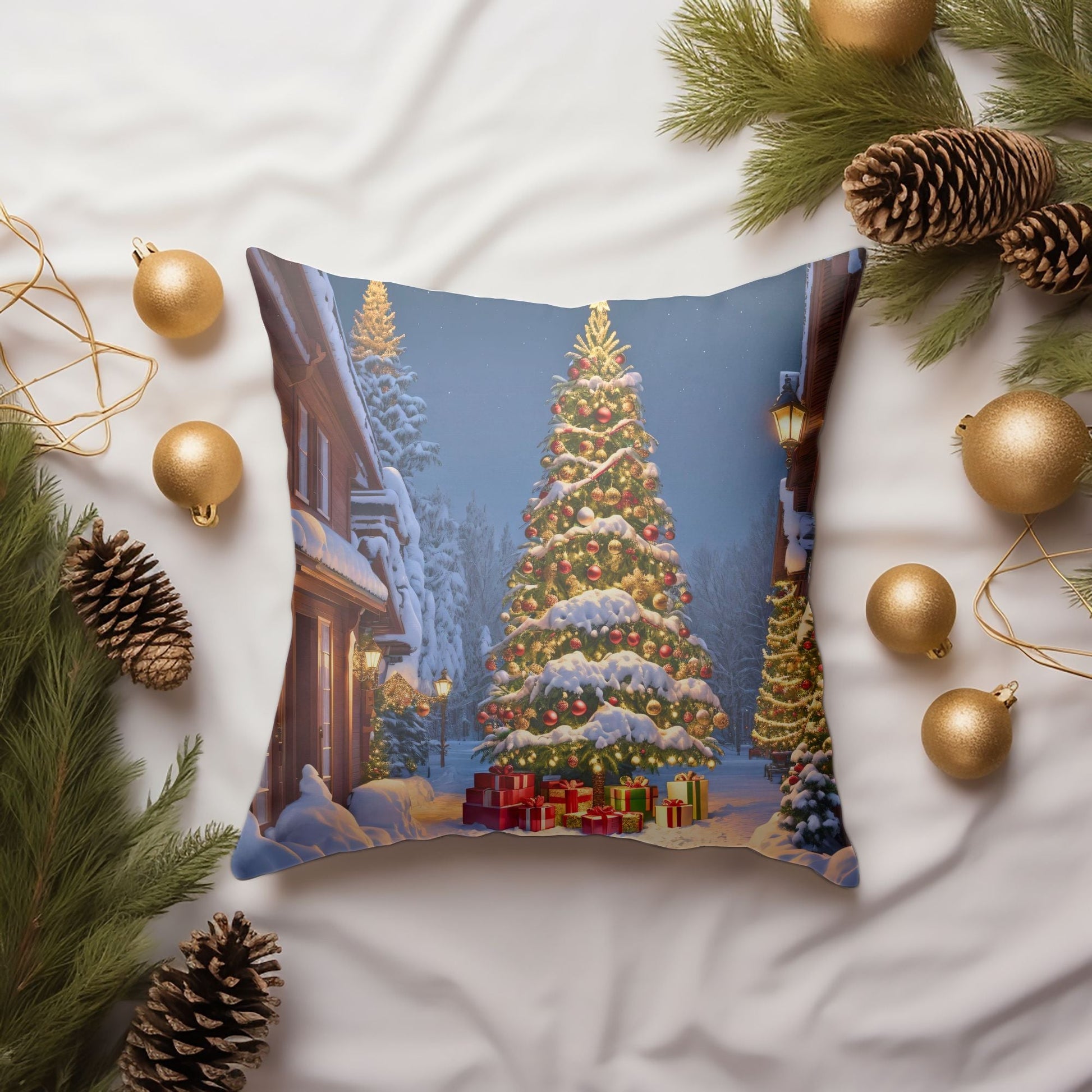 Christmas Tree Throw Pillow for Holiday Decor | Homeezone