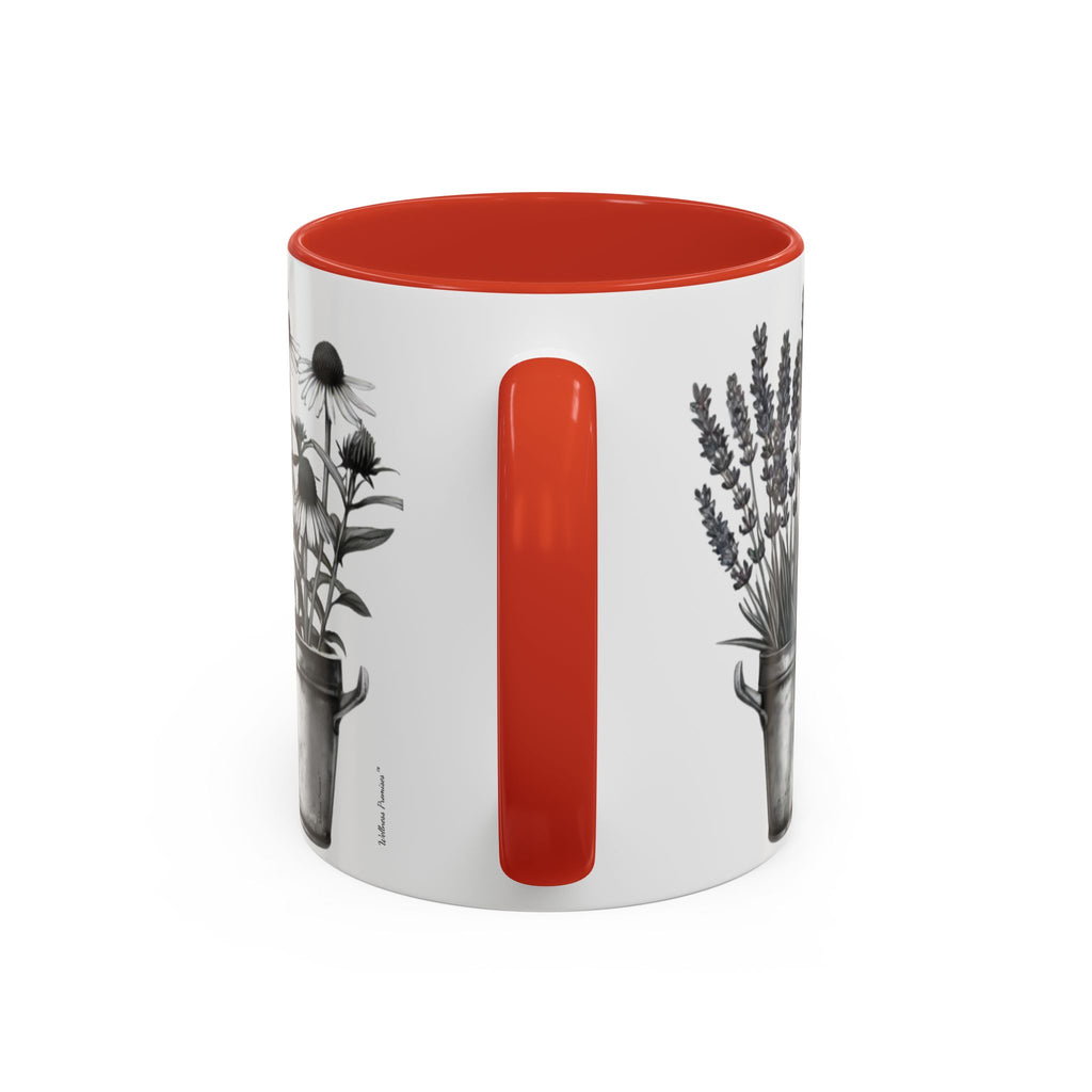 Herb Garden Accent Coffee Mug (Black & White Design) - Green Handle, Botanical Print, Perfect Gift for Plant Lovers, Housewarming, Kitchen Decor, Mother's [...]