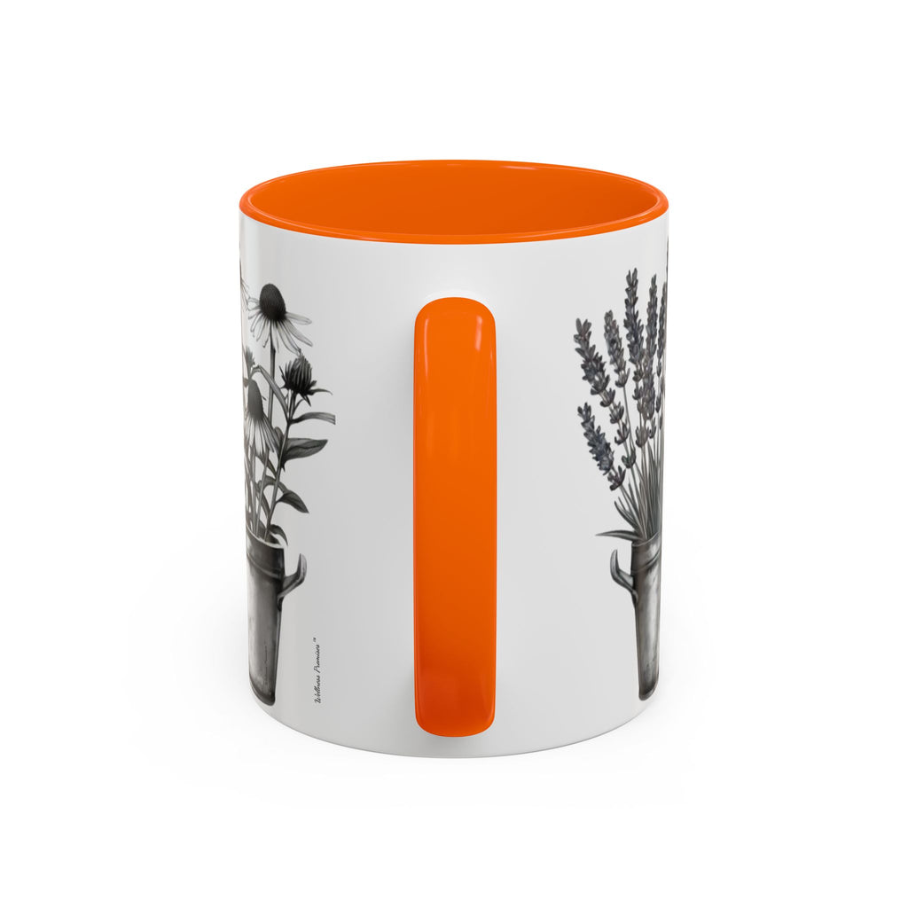 Herb Garden Accent Coffee Mug (Black & White Design) - Green Handle, Botanical Print, Perfect Gift for Plant Lovers, Housewarming, Kitchen Decor, Mother's [...]