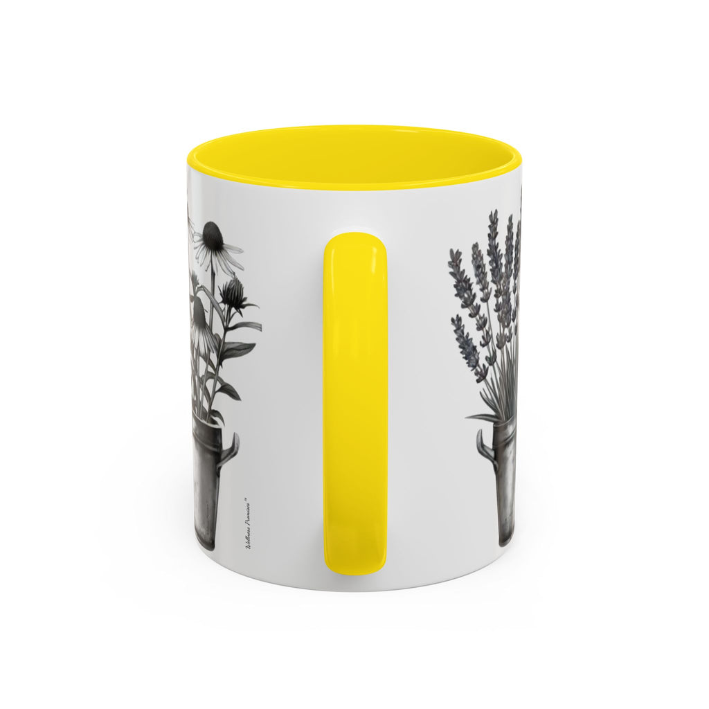 Herb Garden Accent Coffee Mug (Black & White Design) - Green Handle, Botanical Print, Perfect Gift for Plant Lovers, Housewarming, Kitchen Decor, Mother's [...]