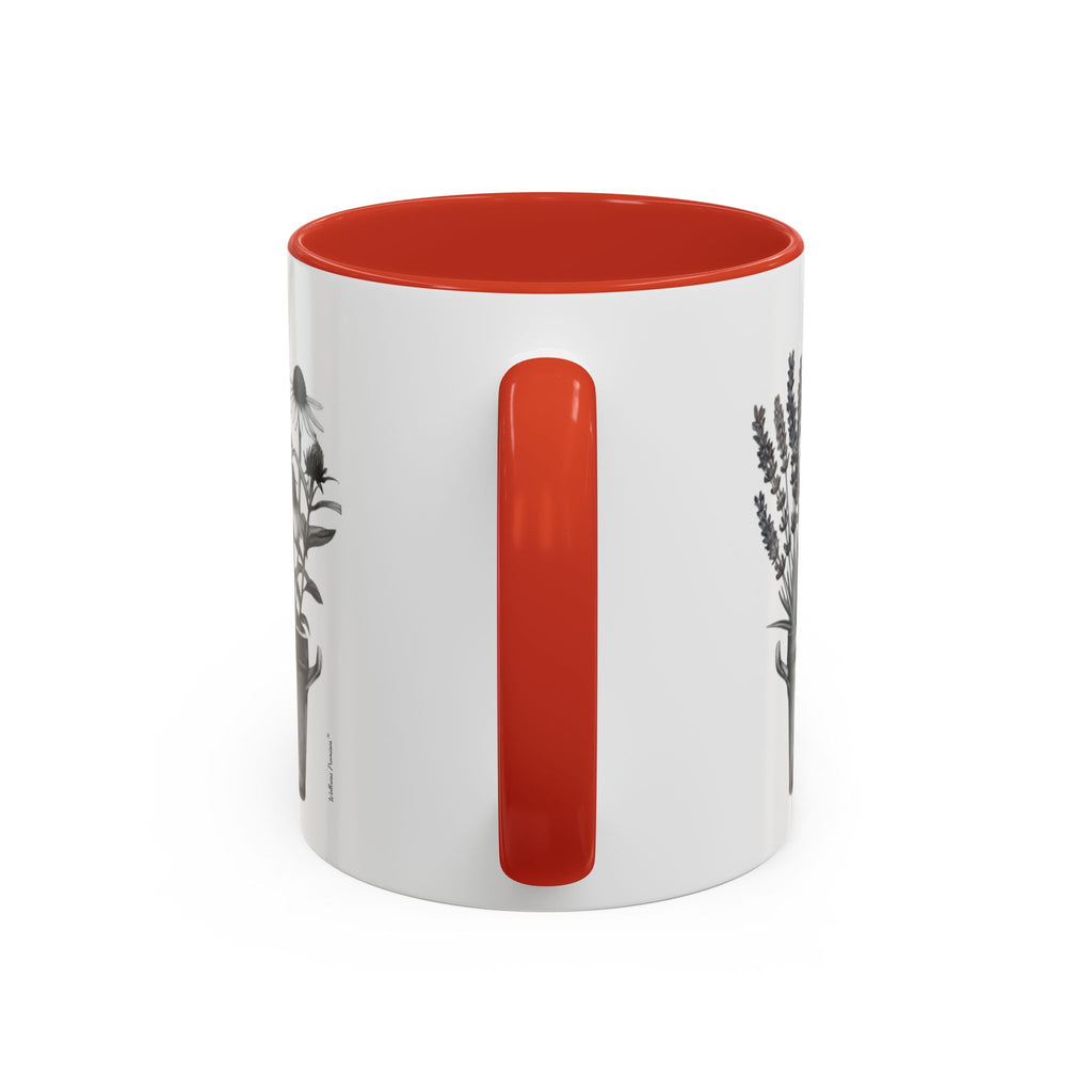 Herb Garden Accent Coffee Mug (Black & White Design) - Green Handle, Botanical Print, Perfect Gift for Plant Lovers, Housewarming, Kitchen Decor, Mother's [...]