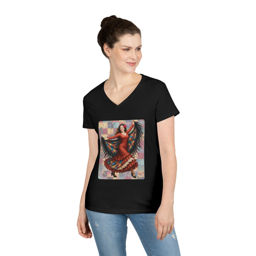"52 Historias" Bailarina de Flamenco con Manto/Quilt T-Shirt