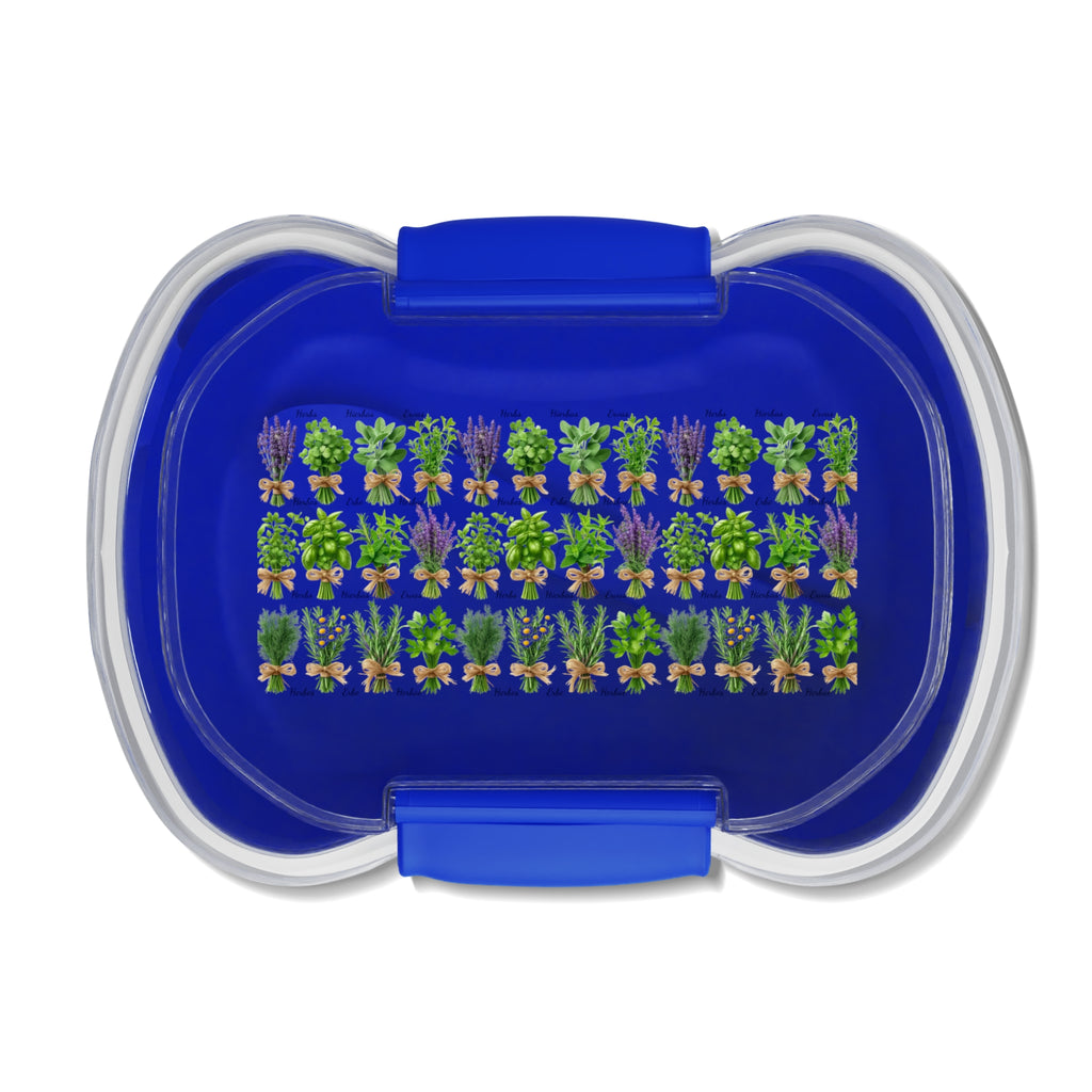 Herbal Two-Tier Bento Box for Meal Prep, Eco-Friendly Lunch Container, Perfect for School, Work, Picnic, and Gardening Enthusiasts