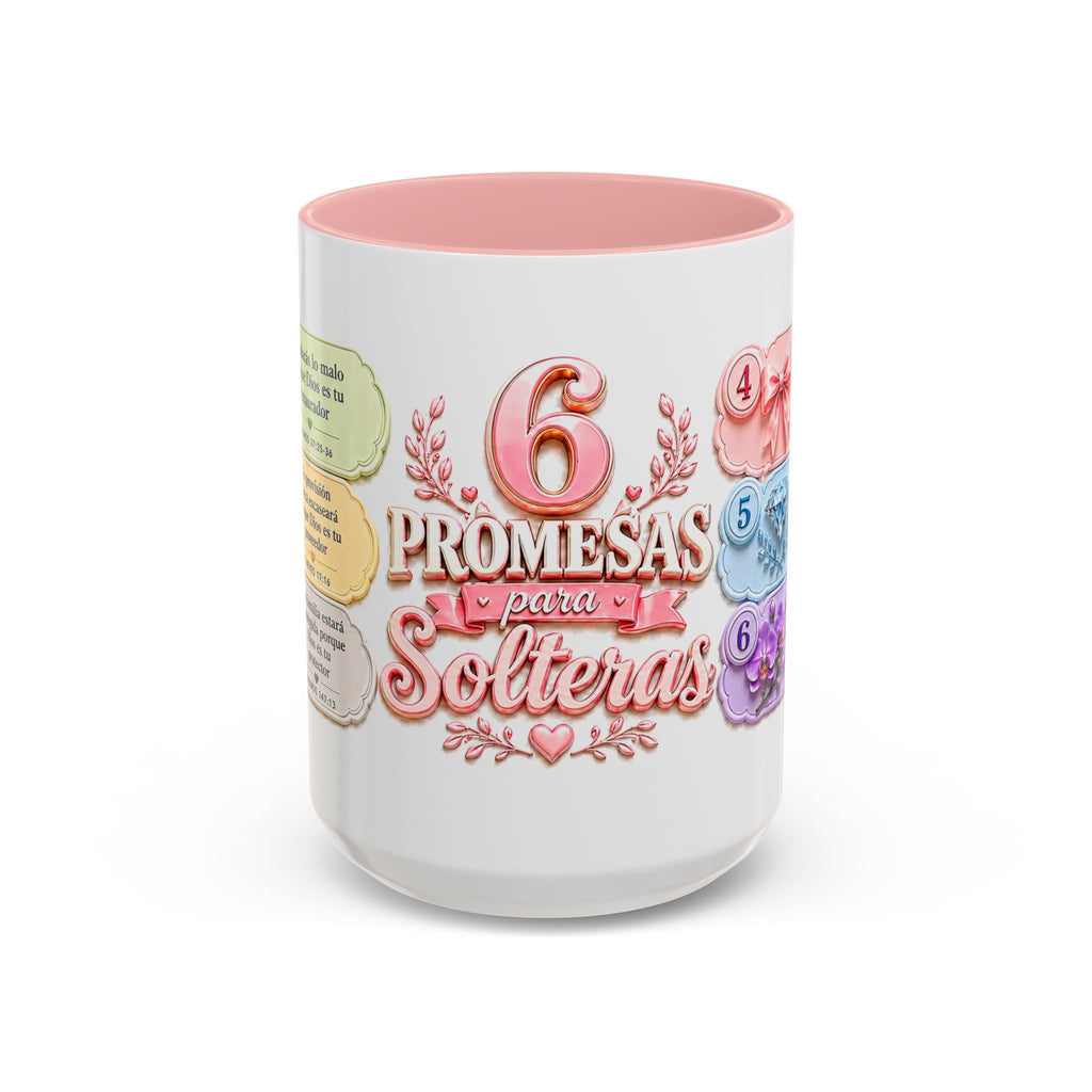 Mug — “6 Promesas para Solteras” Inspirational Spanish Christian Coffee Mug