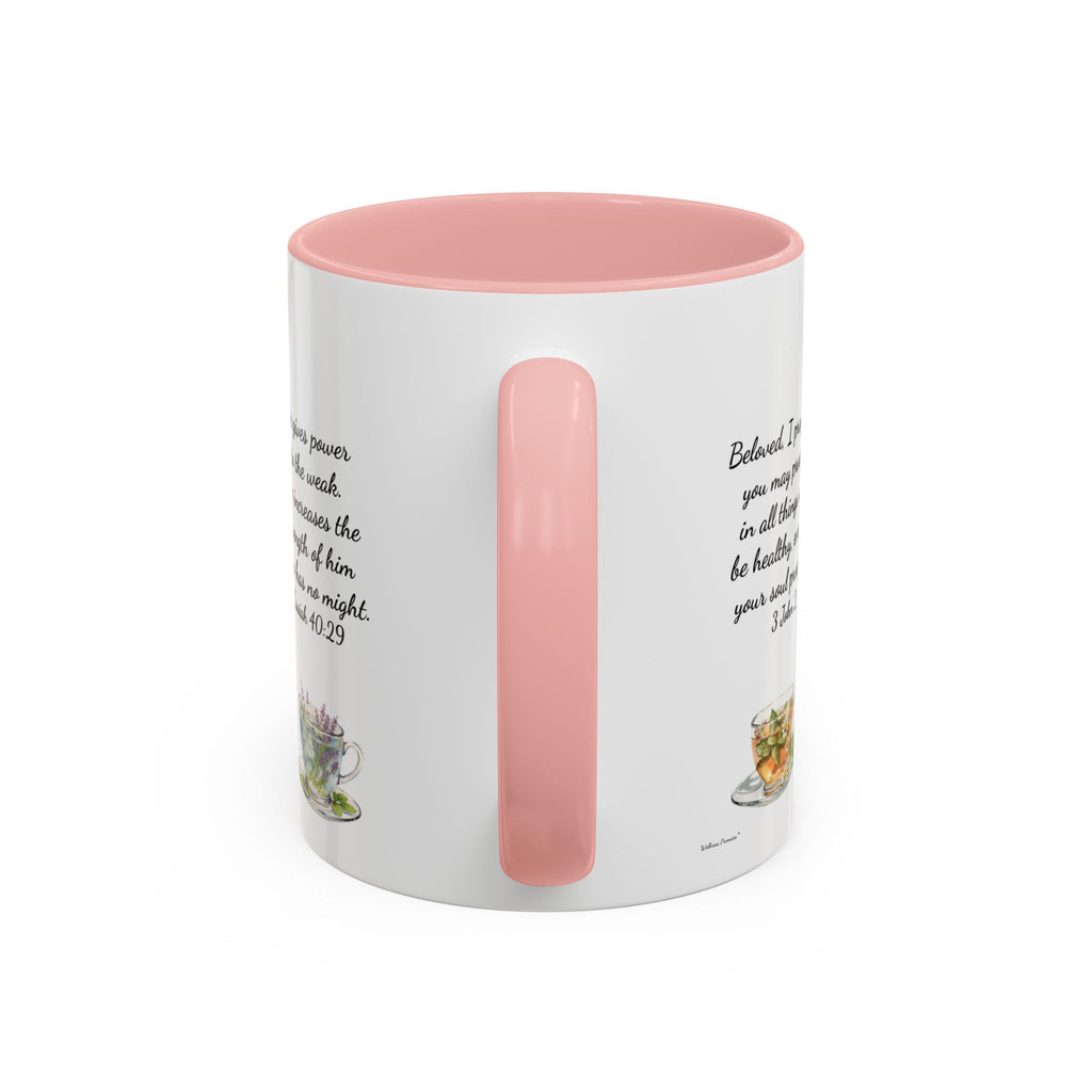 Slow-Living Corner Accent Coffee/Tea Mug — Inspirational Christian Relaxation Herbal (11/15oz)