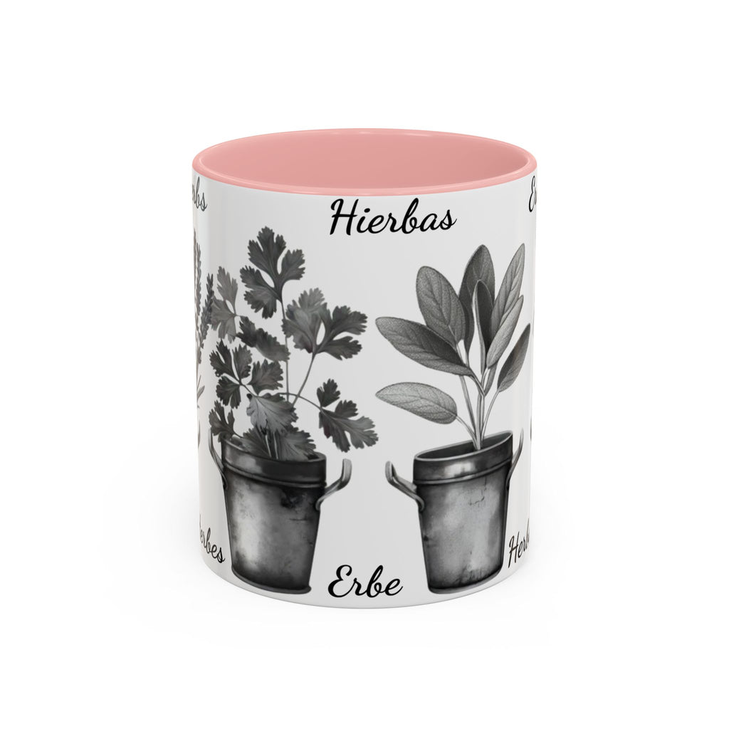 Herb Garden Accent Coffee Mug (Black & White Design) - Green Handle, Botanical Print, Perfect Gift for Plant Lovers, Housewarming, Kitchen Decor, Mother's [...]
