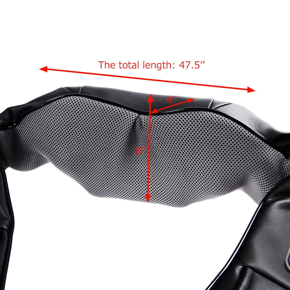Shiatsu Back and Neck Massager Kneading Shoulder Massage Pillow with Heat Straps