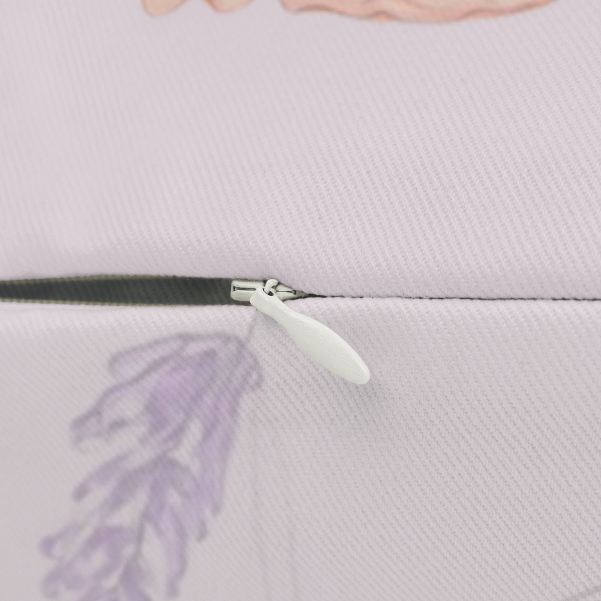 “Slow-Living Corner” & Lavender "Rinconcito Calma" Lumbar Pillow — Spanish Cozy Prayer Blessing (Pink)