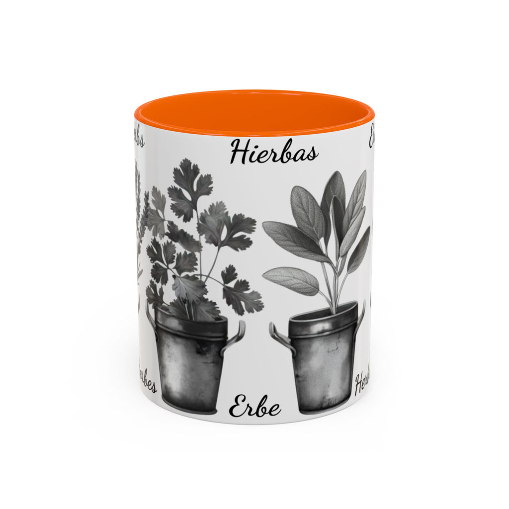 Herb Garden Accent Coffee Mug (Black & White Design) - Green Handle, Botanical Print, Perfect Gift for Plant Lovers, Housewarming, Kitchen Decor, Mother's [...]