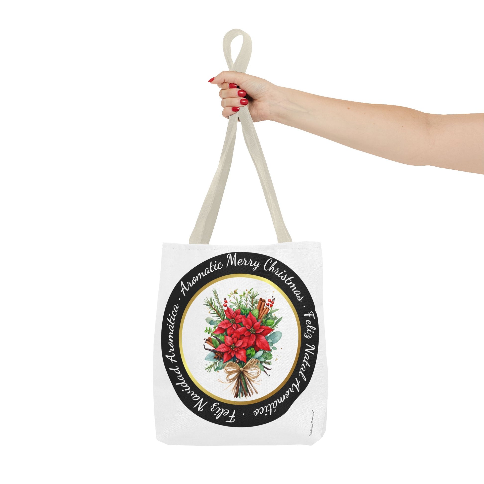 Christmas Herbal Tote Bag in 3 Languages