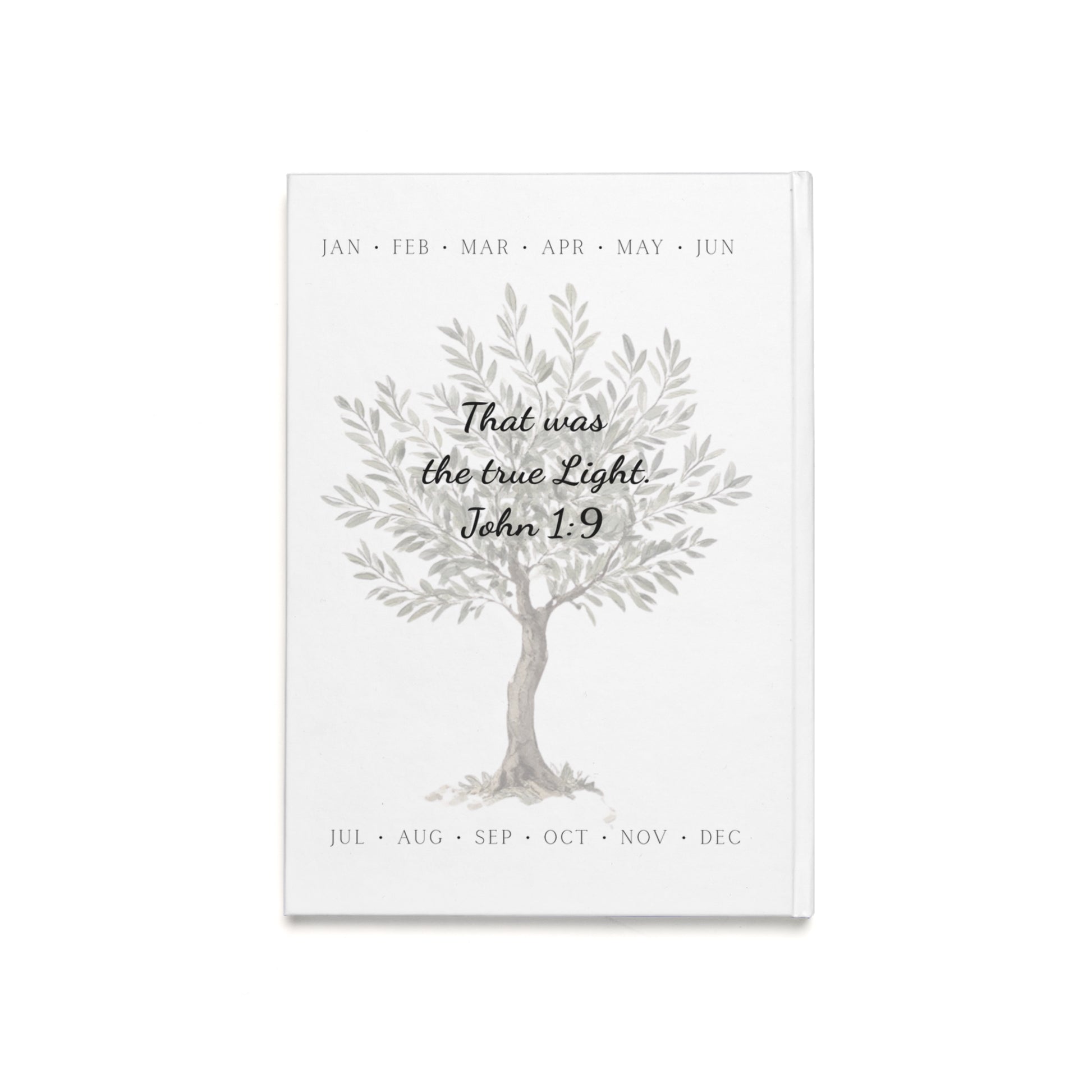 Hardcover Journal - Nativity Scene Year Round Celebration "Celebrate Good News All Year"