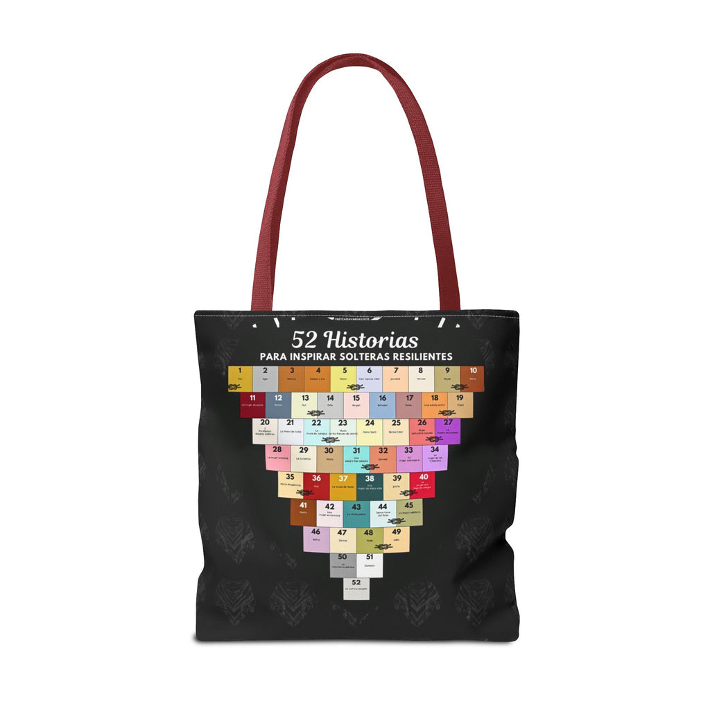 Tote Bag para Estudio Bíblico para Solteras- Bulto para Journaling- 52 Historias para Solteras Resilientes