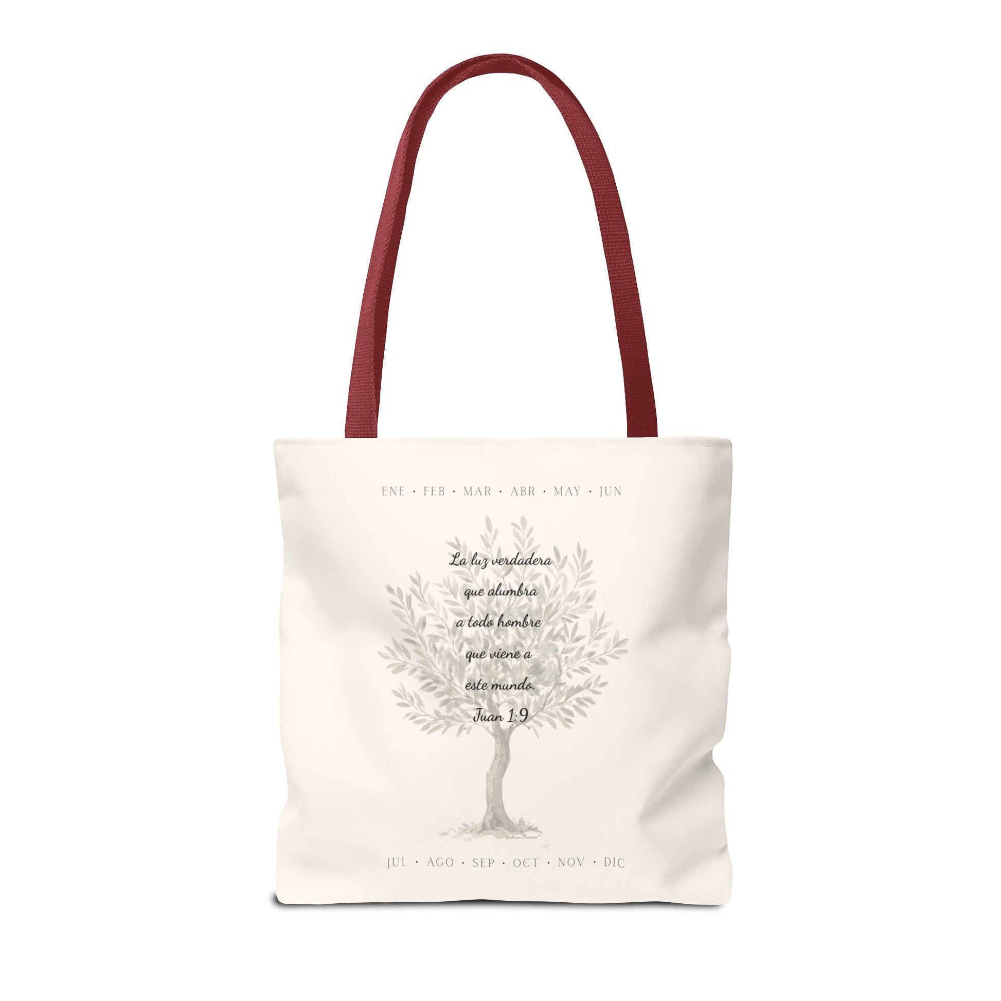 Nativity Tote Bag Year Round (Cream Color)  — "Las Buenas Noticias" Spanish Nativity Tote