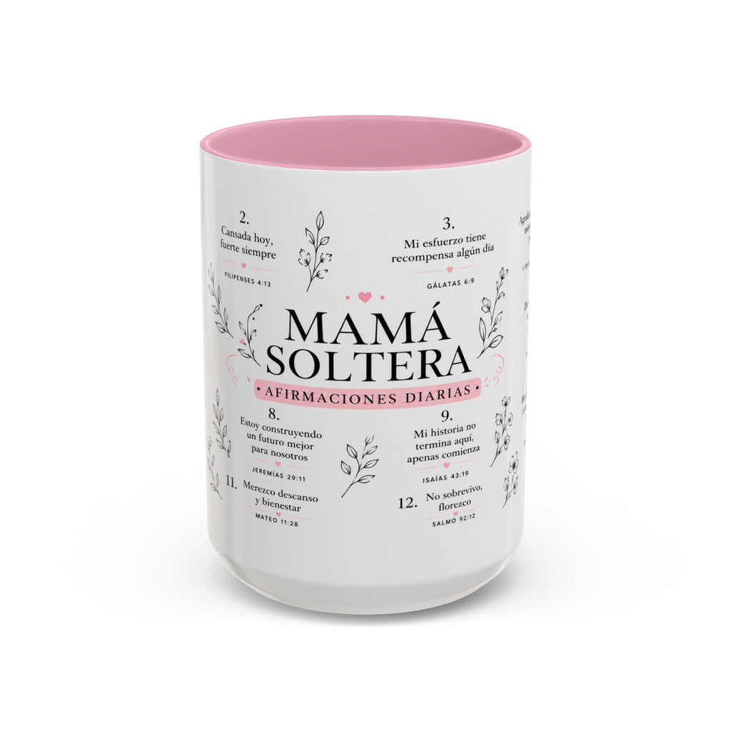 Mug — “Mamá Soltera: Afirmaciones Diarias” Inspirational Spanish Coffee Mug (11oz/15oz)