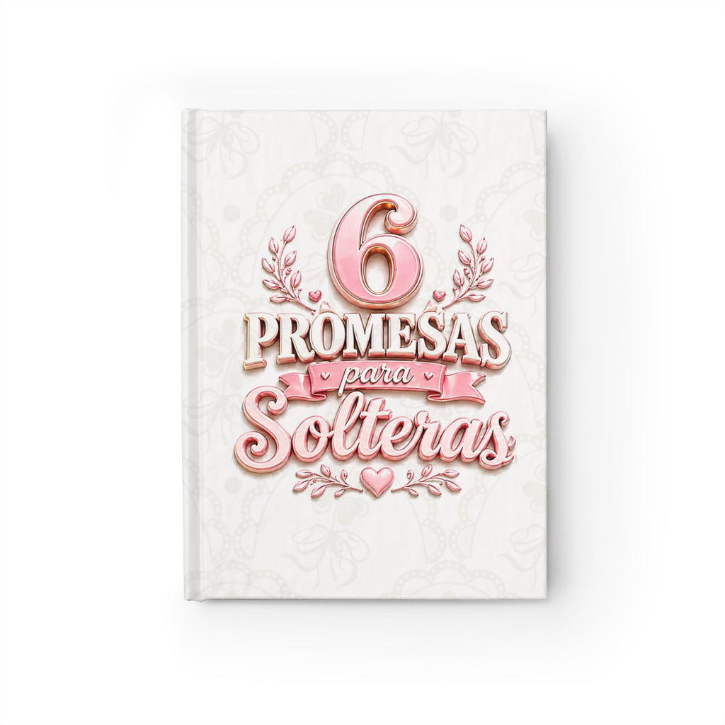 Journal — "6 Promesas para Solteras" Spiritual Guided Ruled Notebook
