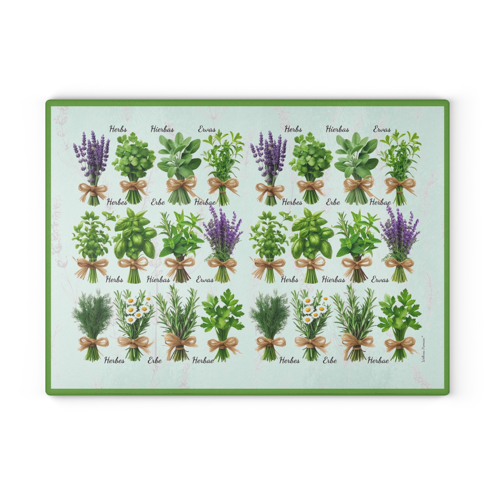 Herb Garden Glass Cutting Board, Culinary Gift, Kitchen Decor, Housewarming Present, Cooking Accessory, Unique Kitchen Gift
