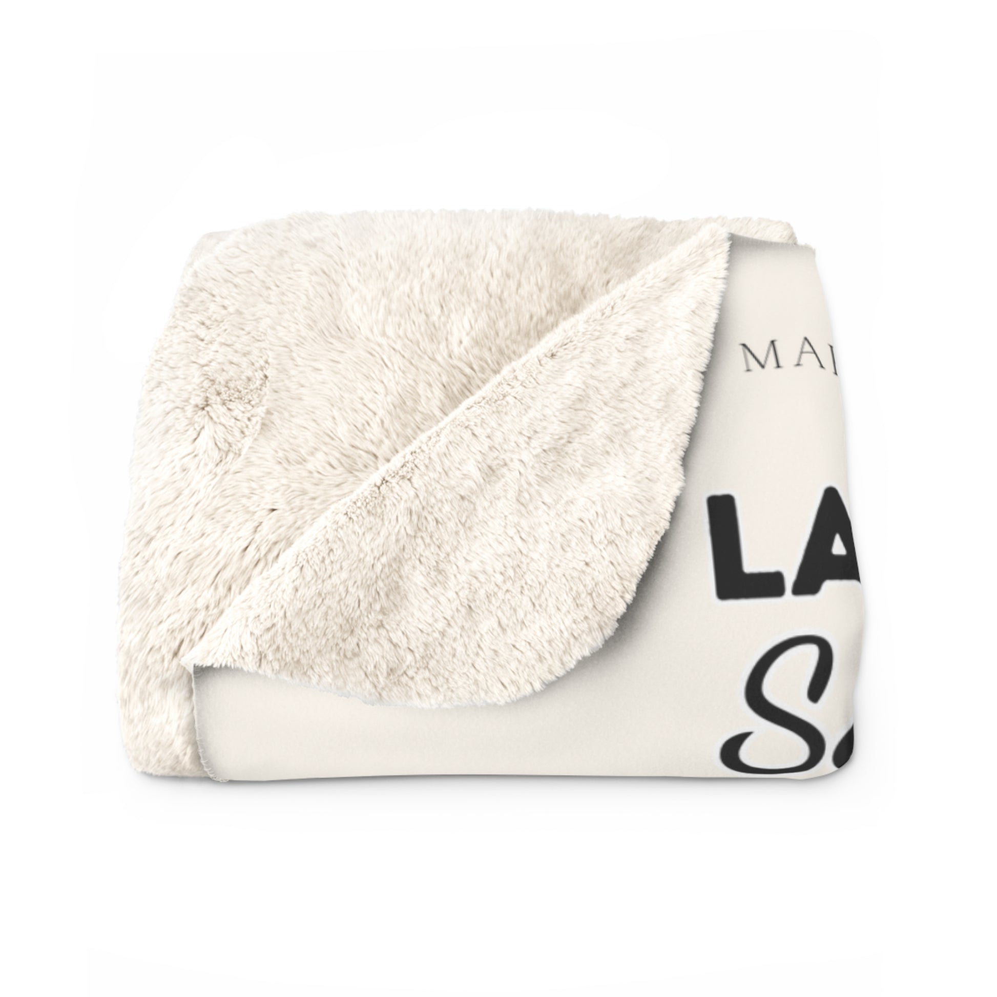 Sherpa Blanket — "Las Buenas Noticias" Natividad / Spanish Christmas Nativity Throw