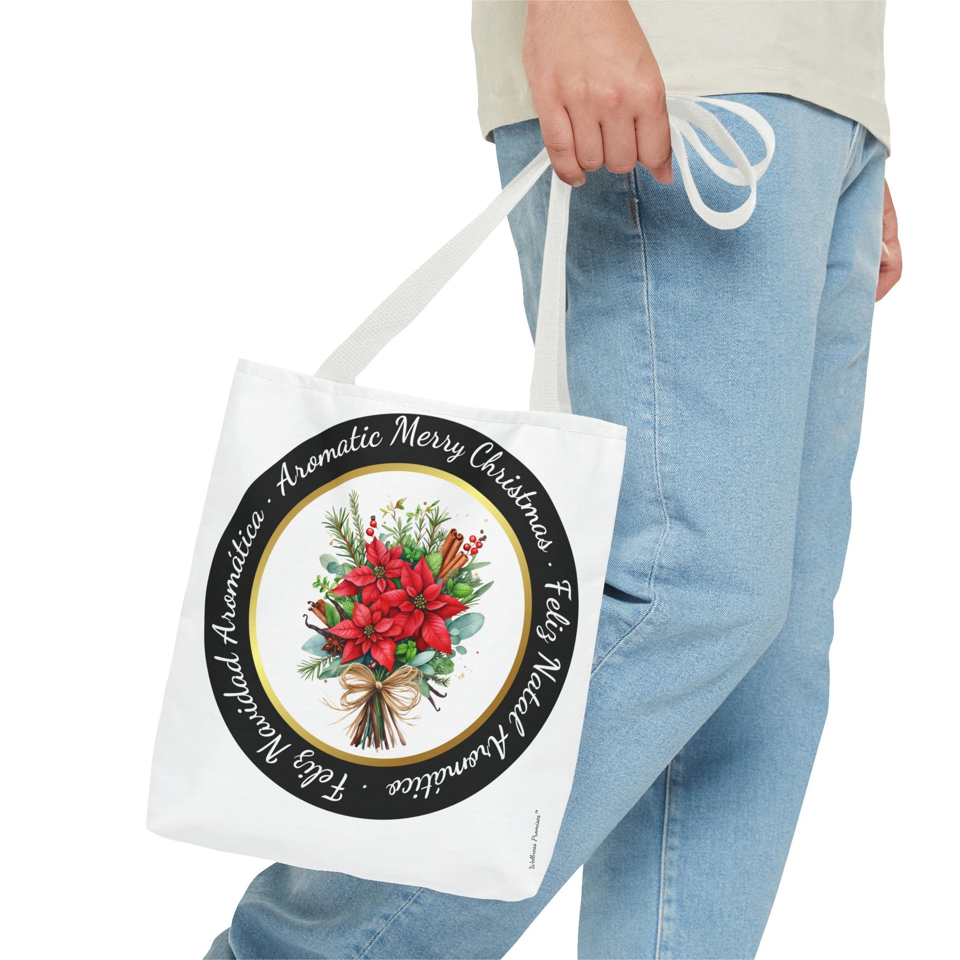 Christmas Herbal Tote Bag in 3 Languages