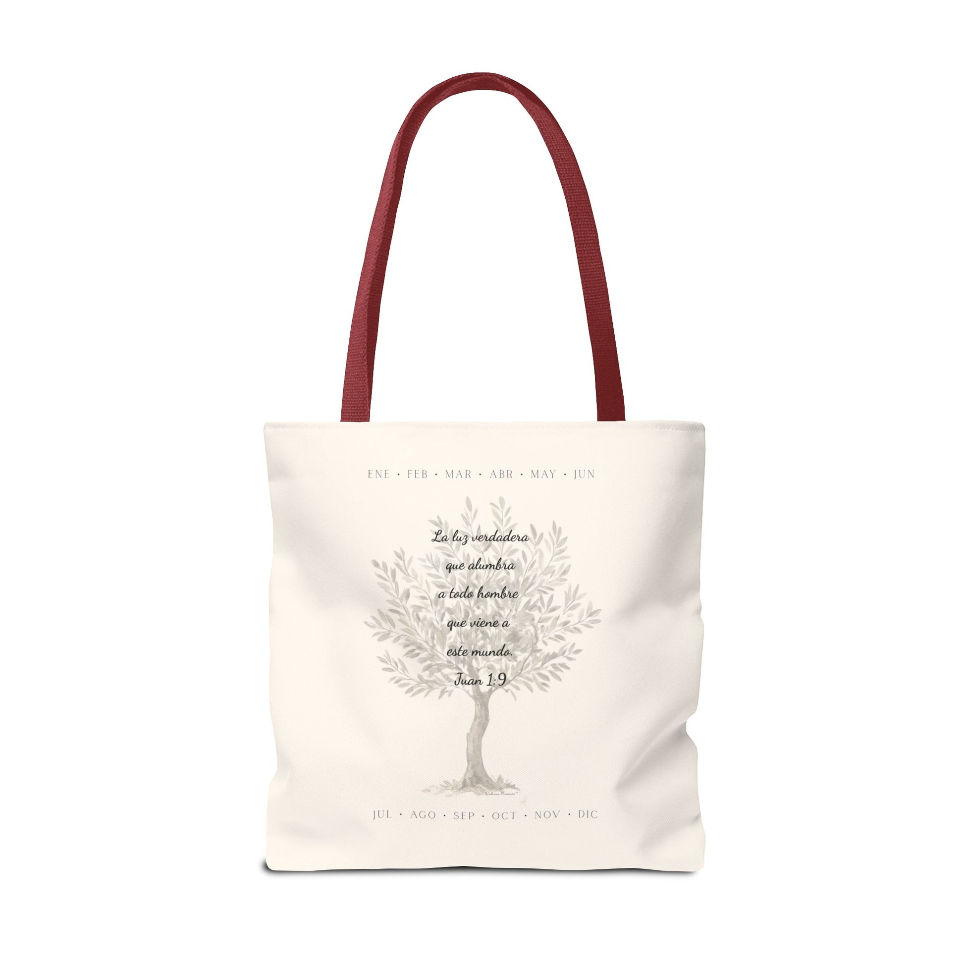 Nativity Tote Bag Year Round (Cream Color)  — "Las Buenas Noticias" Spanish Nativity Tote
