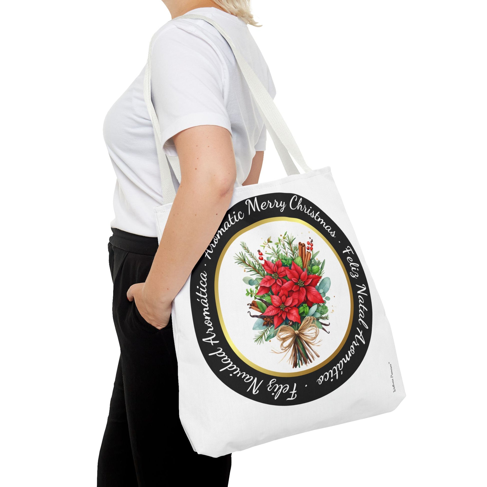 Christmas Herbal Tote Bag in 3 Languages
