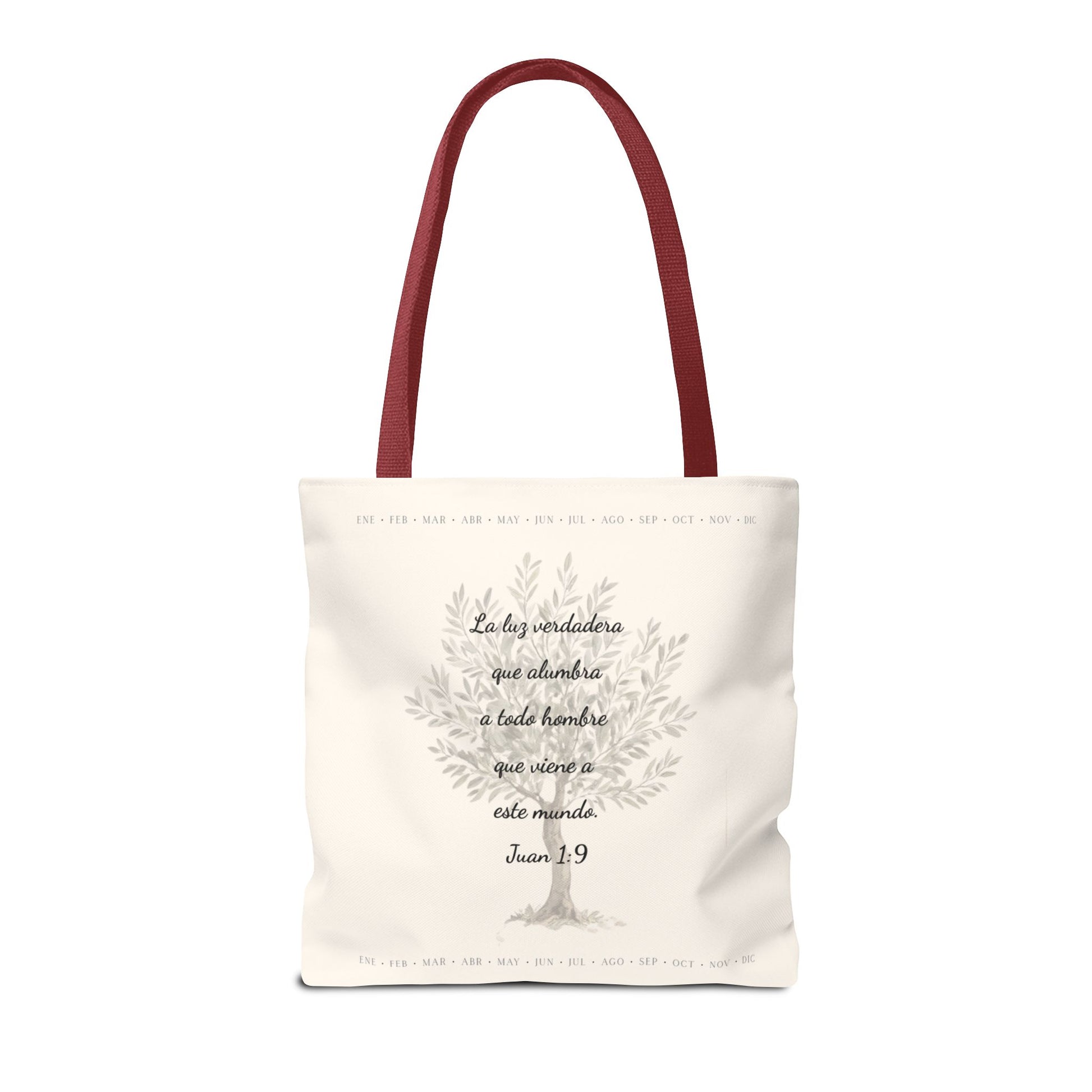 Nativity Tote Bag Year Round (Cream Color)  — "Las Buenas Noticias" Spanish Nativity Tote