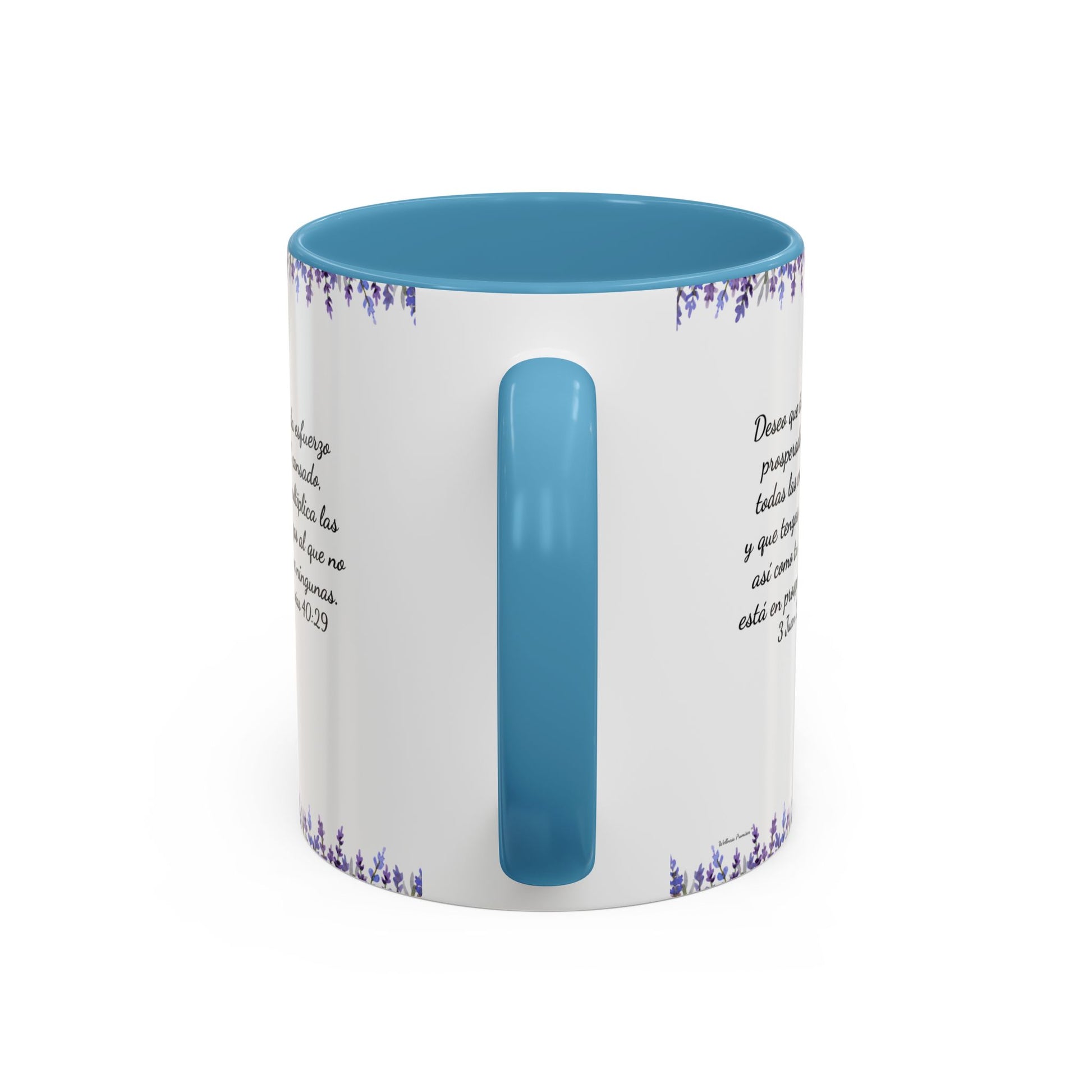 Slow-Living Calm Reading Corner Accent Coffee Mug — "Rinconcito Calma" Lavender Christian Gift (11/15oz)