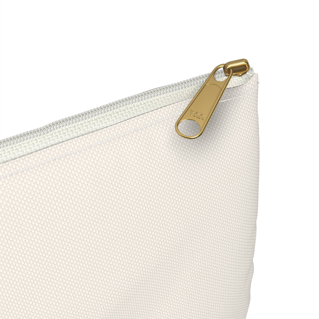 Accessory Pouch — Slow-Living Corner & Lavender Tea Bible Faith Quote (Beige)