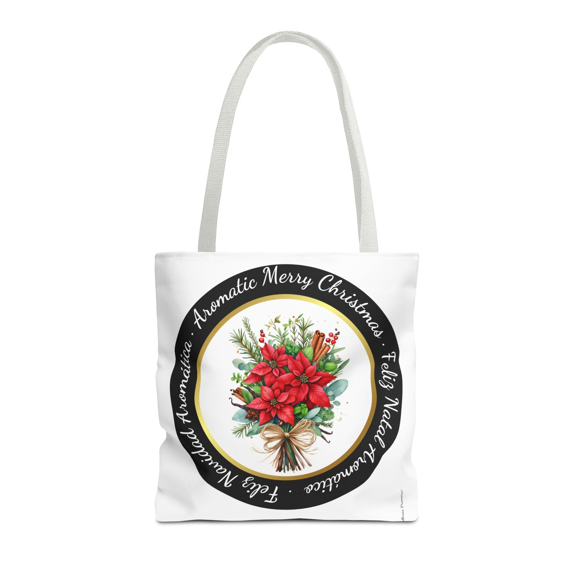 Christmas Herbal Tote Bag in 3 Languages