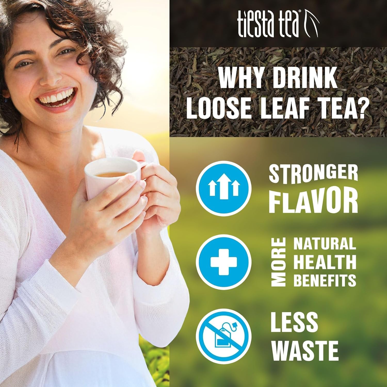 - Top 8 Favorites Sampler Set, Loose Leaf, up to 80 Cups, High to No Caffeine, Hot & Iced, Tea Variety Pack with Green, Herbal, Black & Chai Brew, 8 Sample Pouches