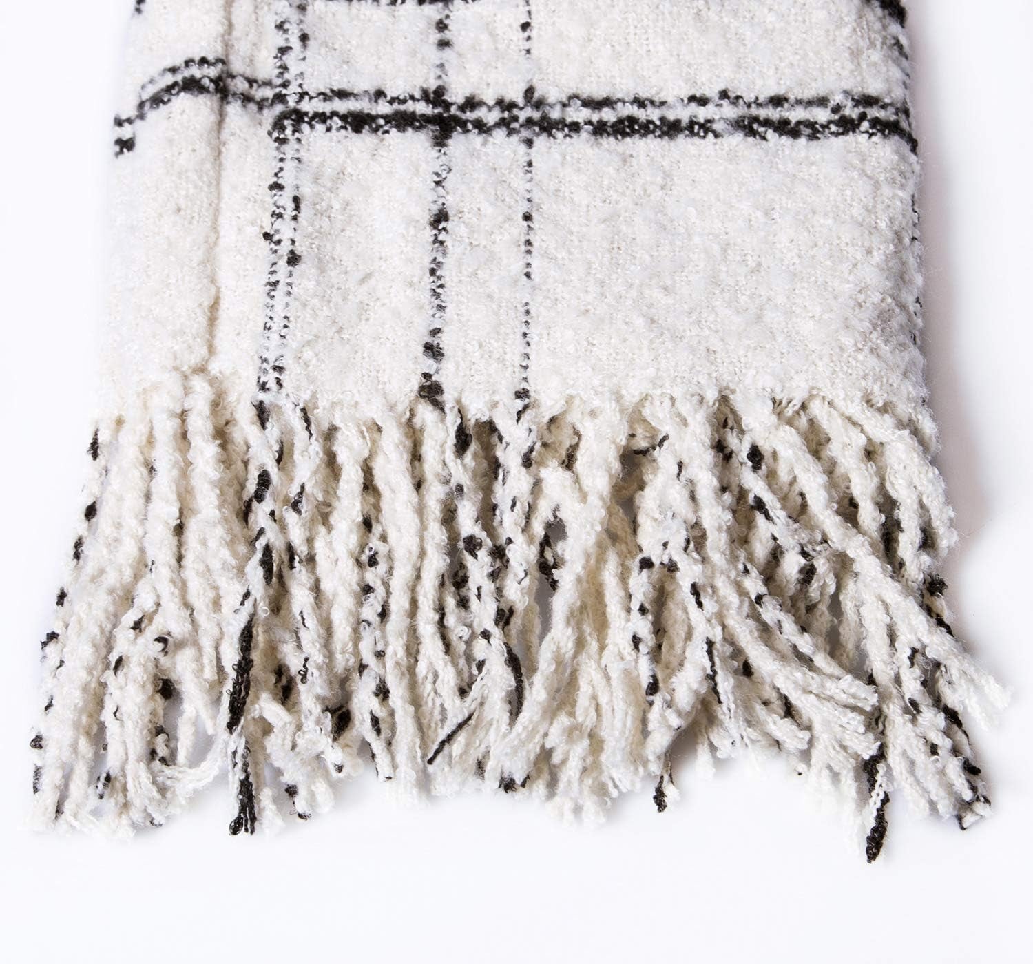 Infinity Scarf Winter Double-Layer Neck Warmer Knit Fleece Lined Circle Loop Scarves