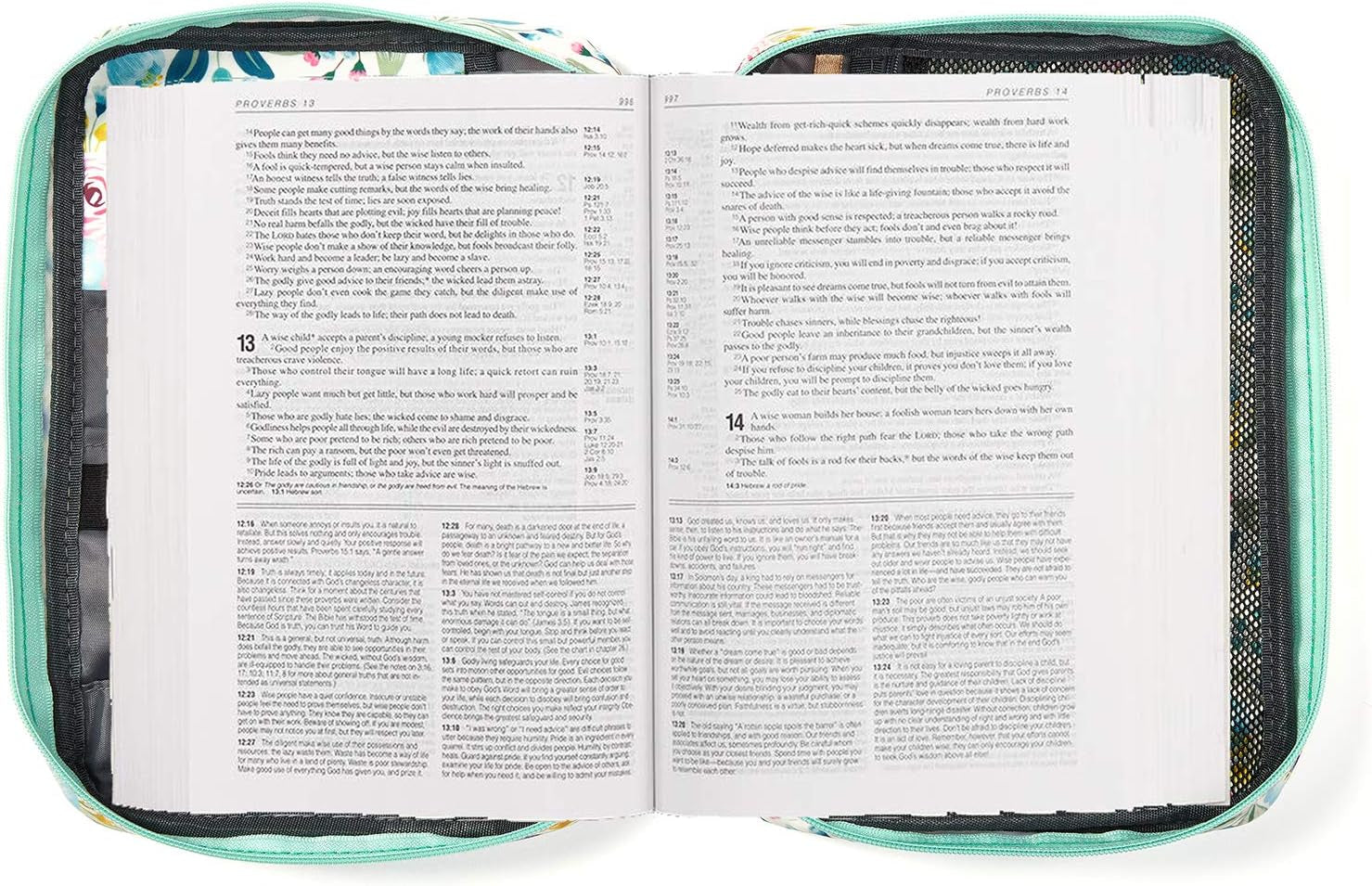 Bible Cover Case for Women Girls Ladies Scripture Bag Lds Teens Book Protective Carrying Carrier with Pockets Large Medium Standard Size Catholic Church Religious Journaling Organizer Mothers Mom Gift