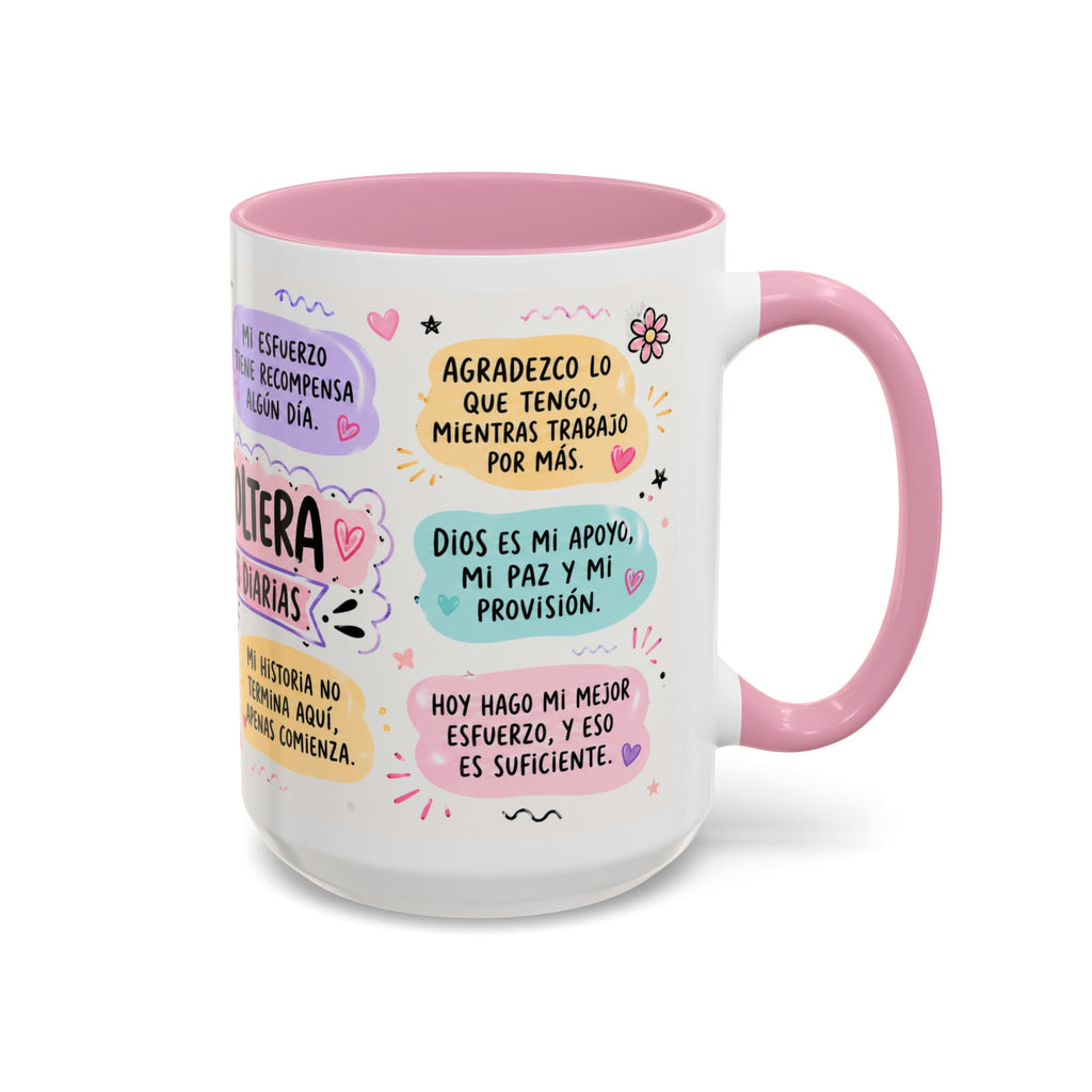 Colorful Mug — “Mamá Soltera: Afirmaciones Diarias” Inspirational Spanish Coffee Mug (11oz/15oz)