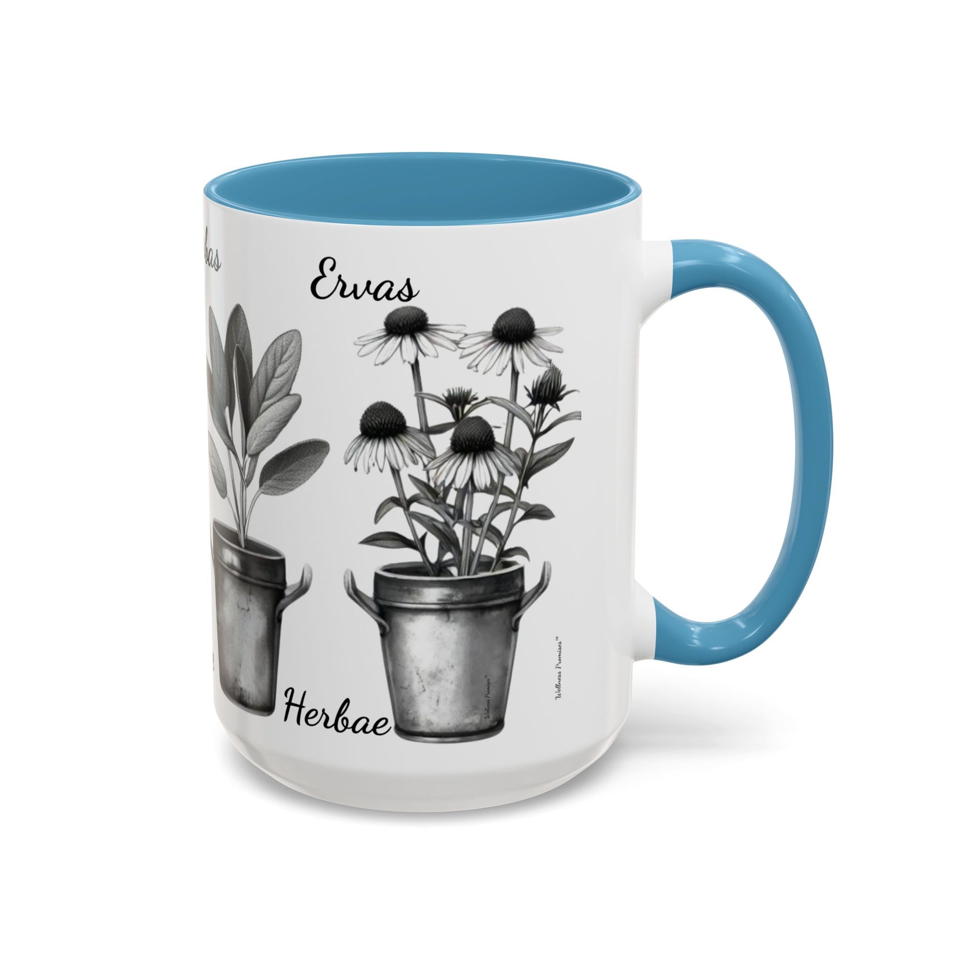 Herb Garden Accent Coffee Mug (Black & White Design) - Green Handle, Botanical Print, Perfect Gift for Plant Lovers, Housewarming, Kitchen Decor, Mother's [...]