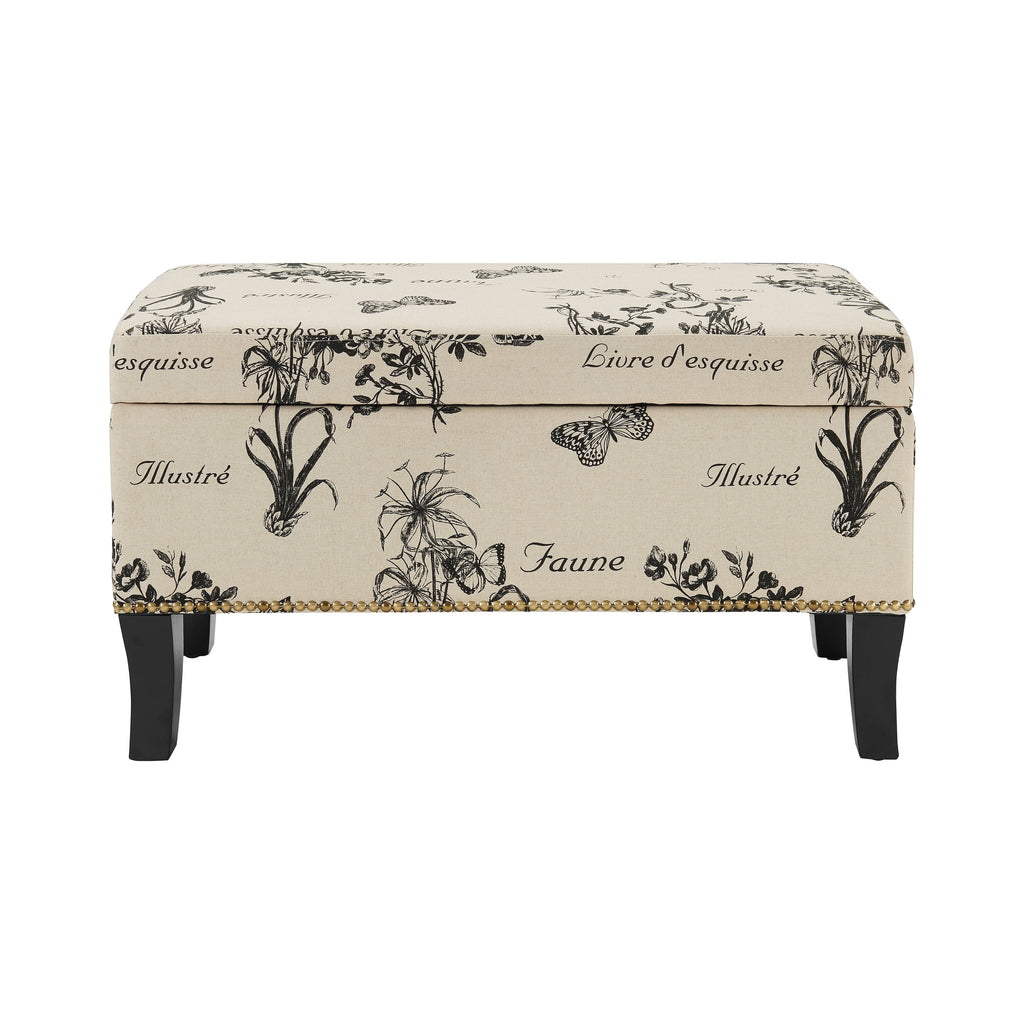 Stephanie Ottoman Botanical Linen