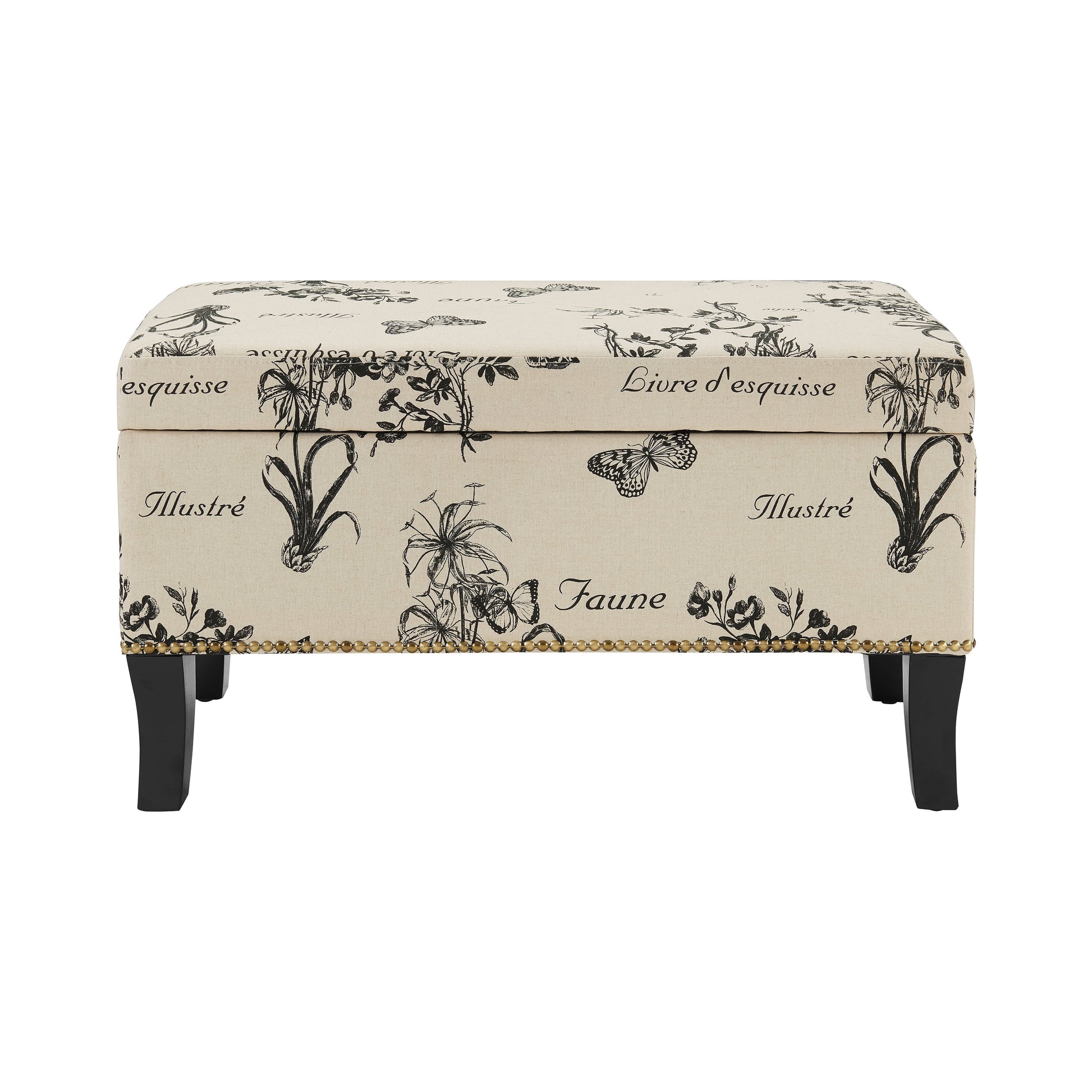 Stephanie Ottoman Botanical Linen