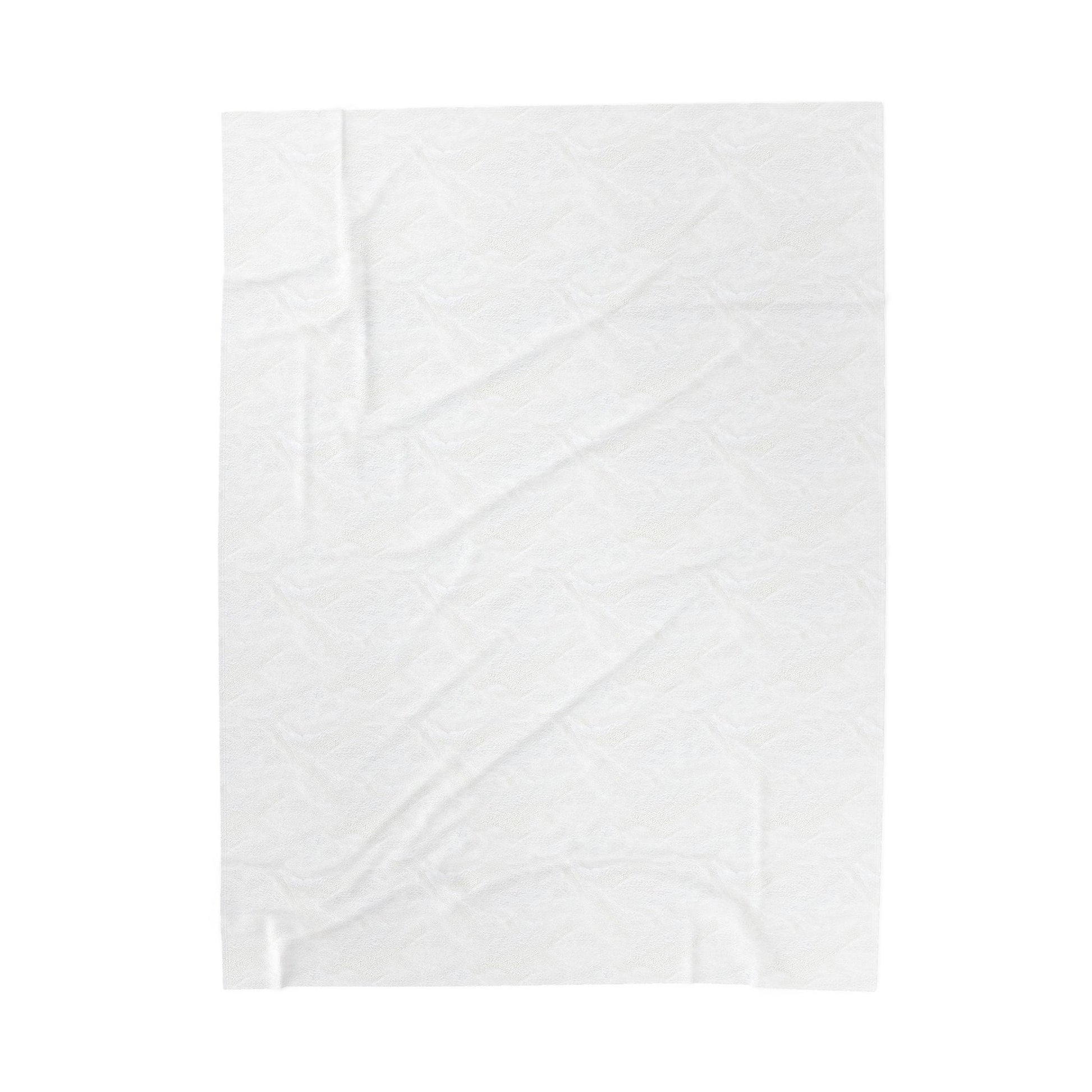 Nativity Year Round Velveteen Blanket - (White Color)  "Las Buenas Noticias" Spanish Nativity Throw