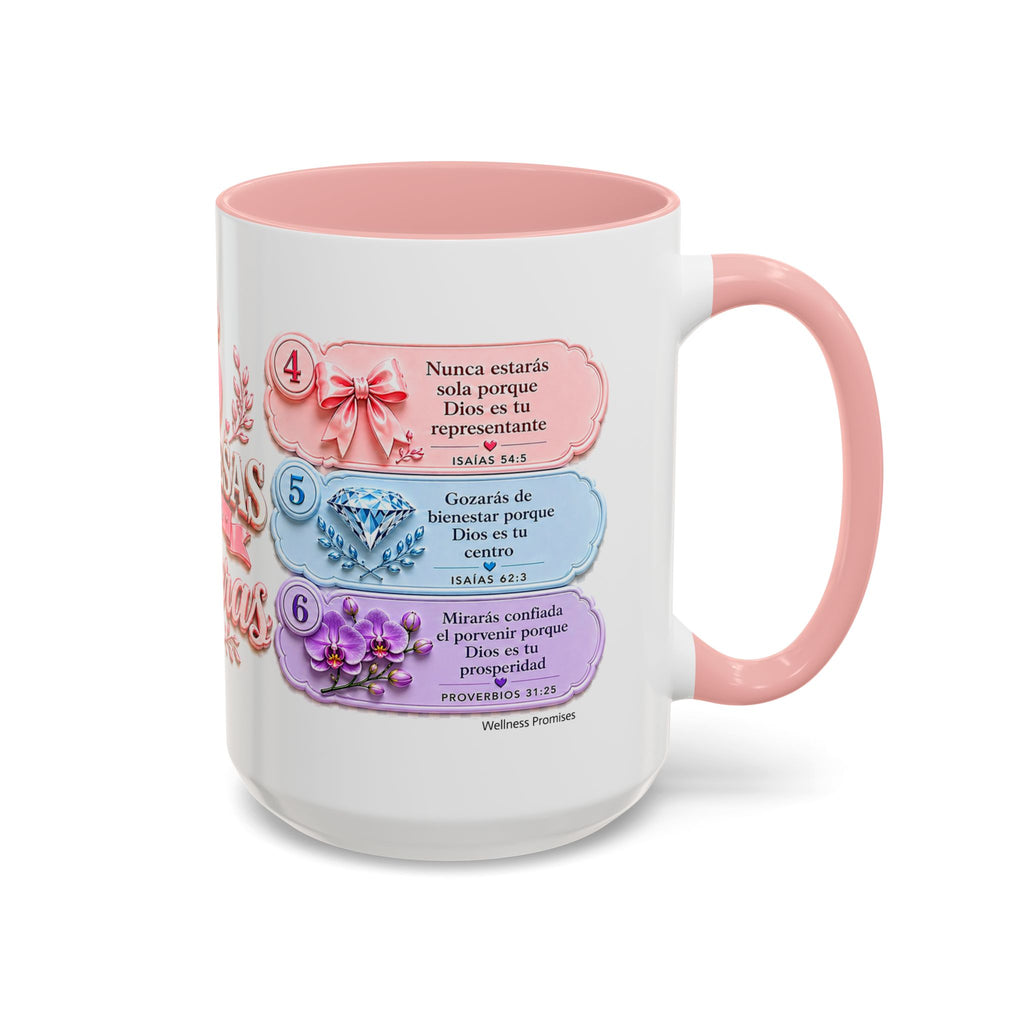 Mug — “6 Promesas para Solteras” Inspirational Spanish Christian Coffee Mug