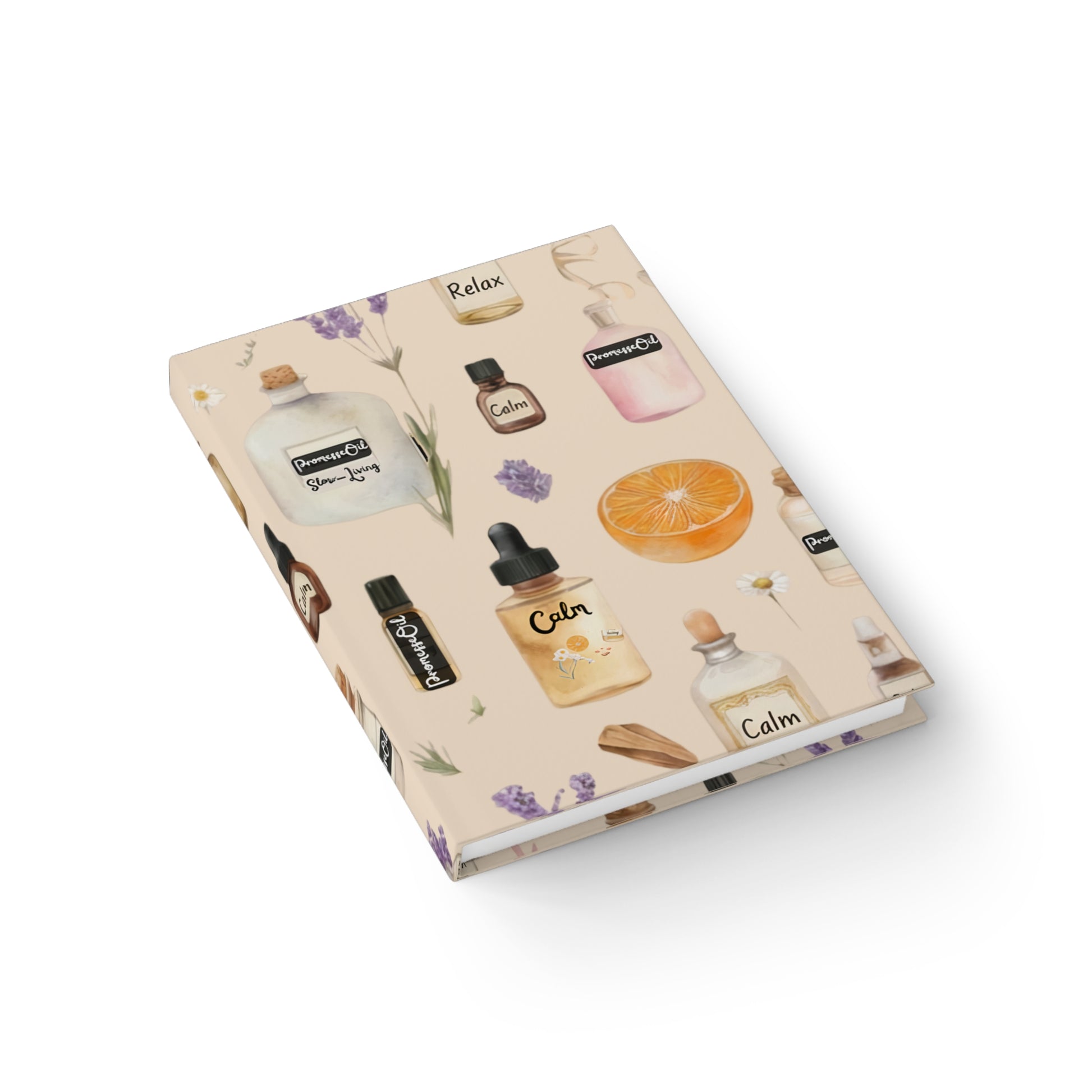Calm Aromatherapy Journal — Relax & Slow Living Blank Notebook