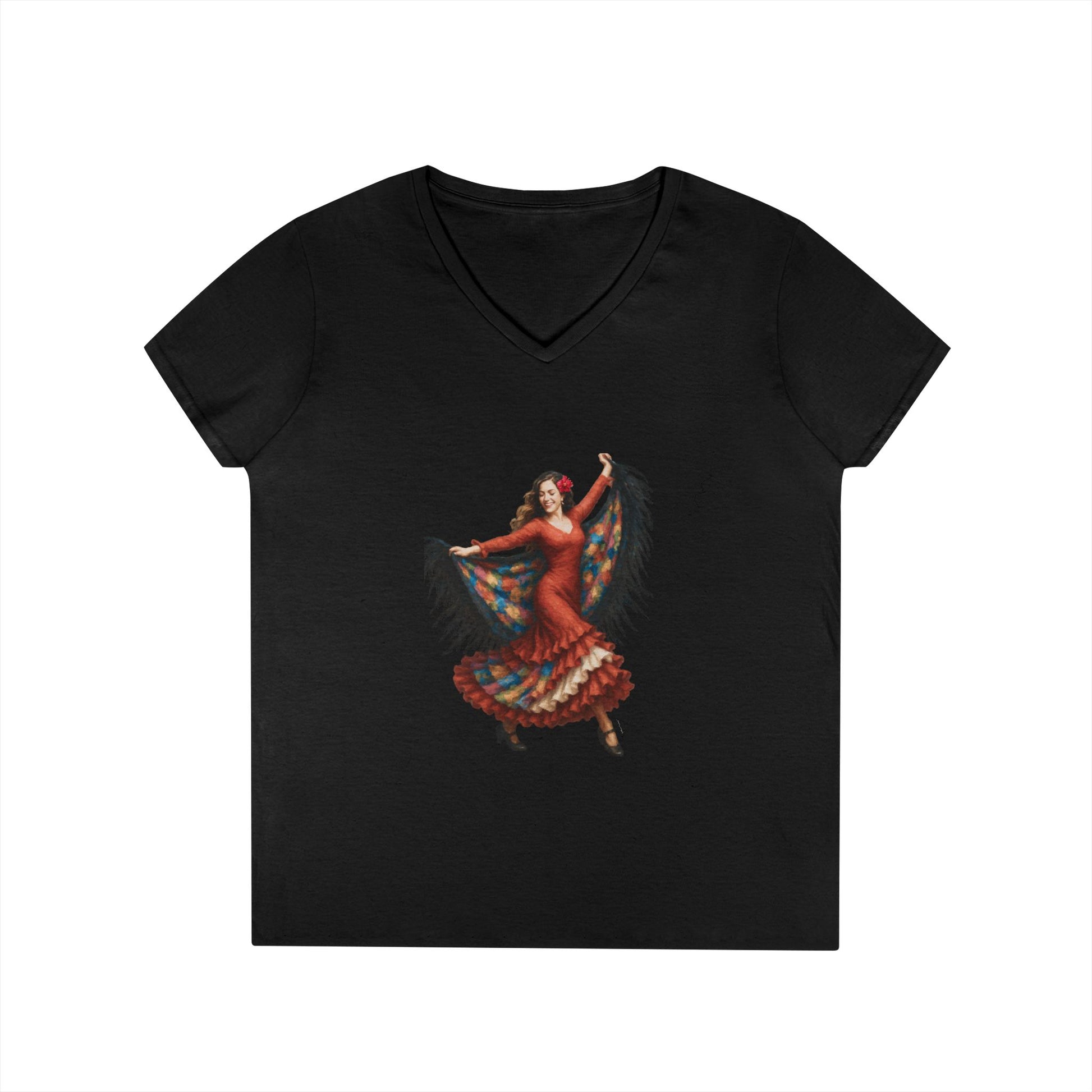 "52 Historias" Bailarina de Flamenco con Manto/Quilt T-Shirt